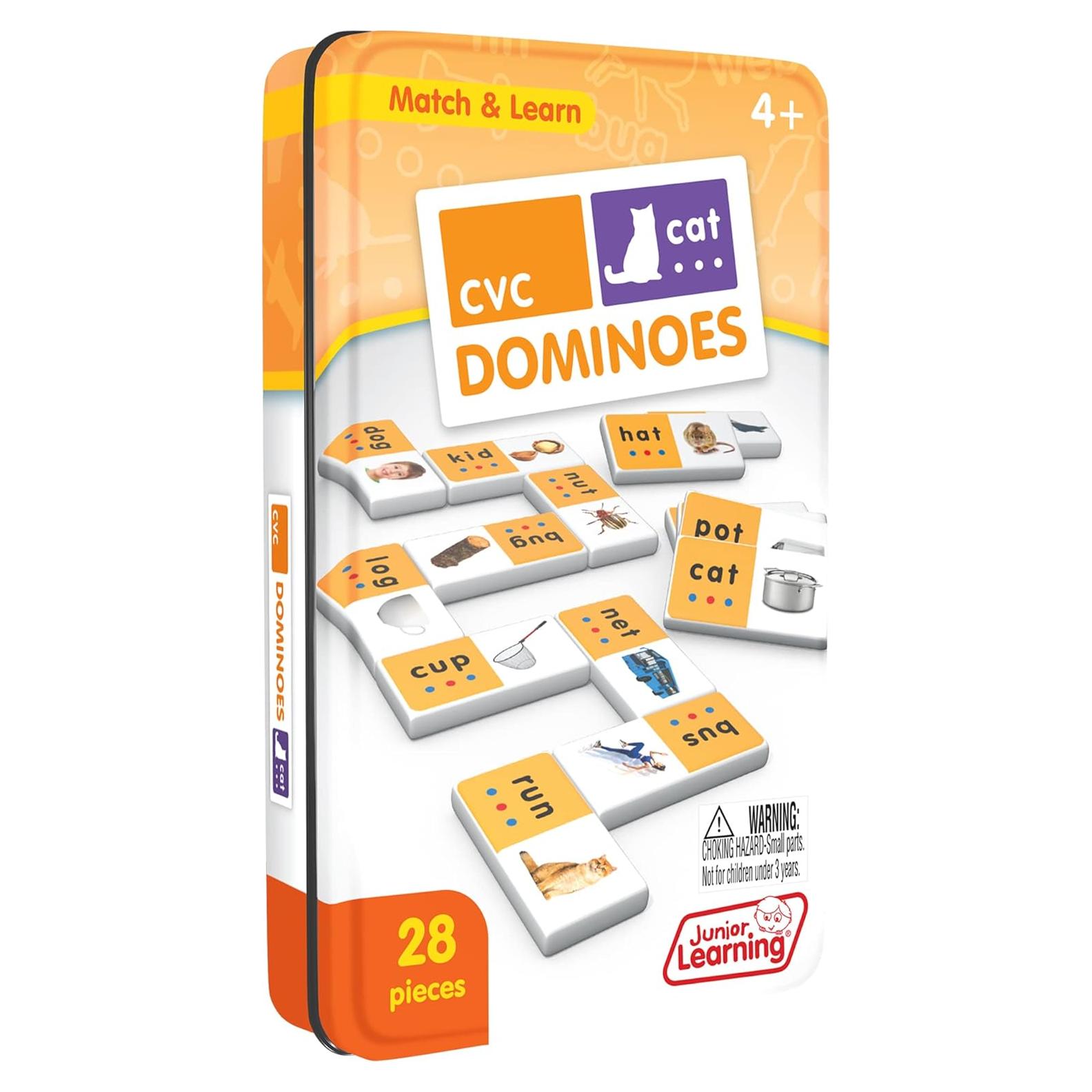 Dominó CVC Junior Learning - Set 28 Piezas para Niños