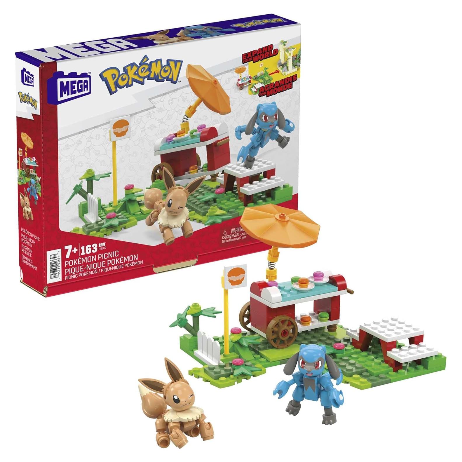 Set de Construcción Pokémon MEGA Eevee y Riolu 193 Piezas