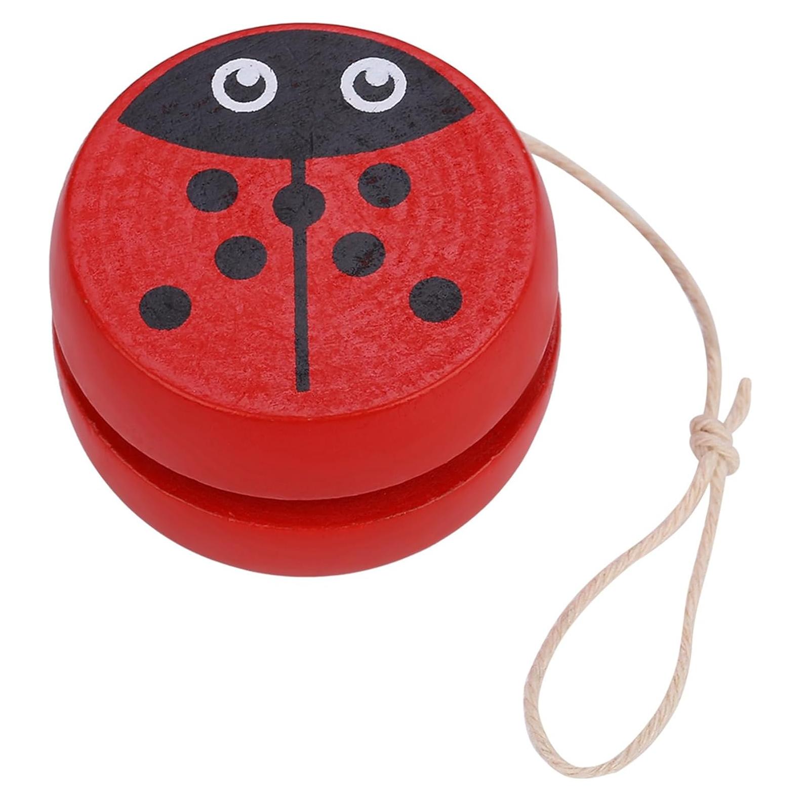 Yoyo de Madera KooingTech para Niños 3-6 Años Mariquita 6x6cm