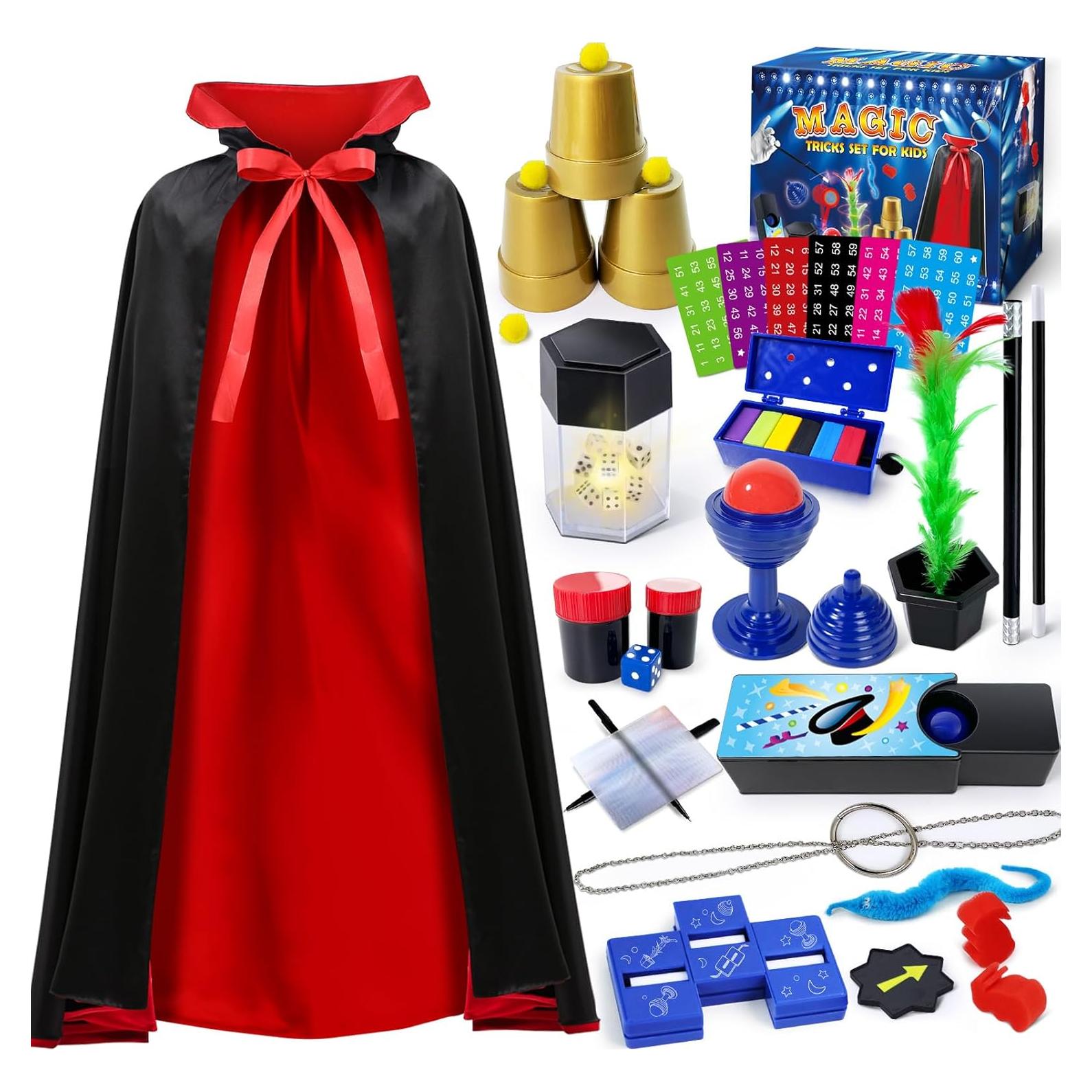 Kit de Magia PATIFEED con Disfraz para Niños 6 a 12 Años