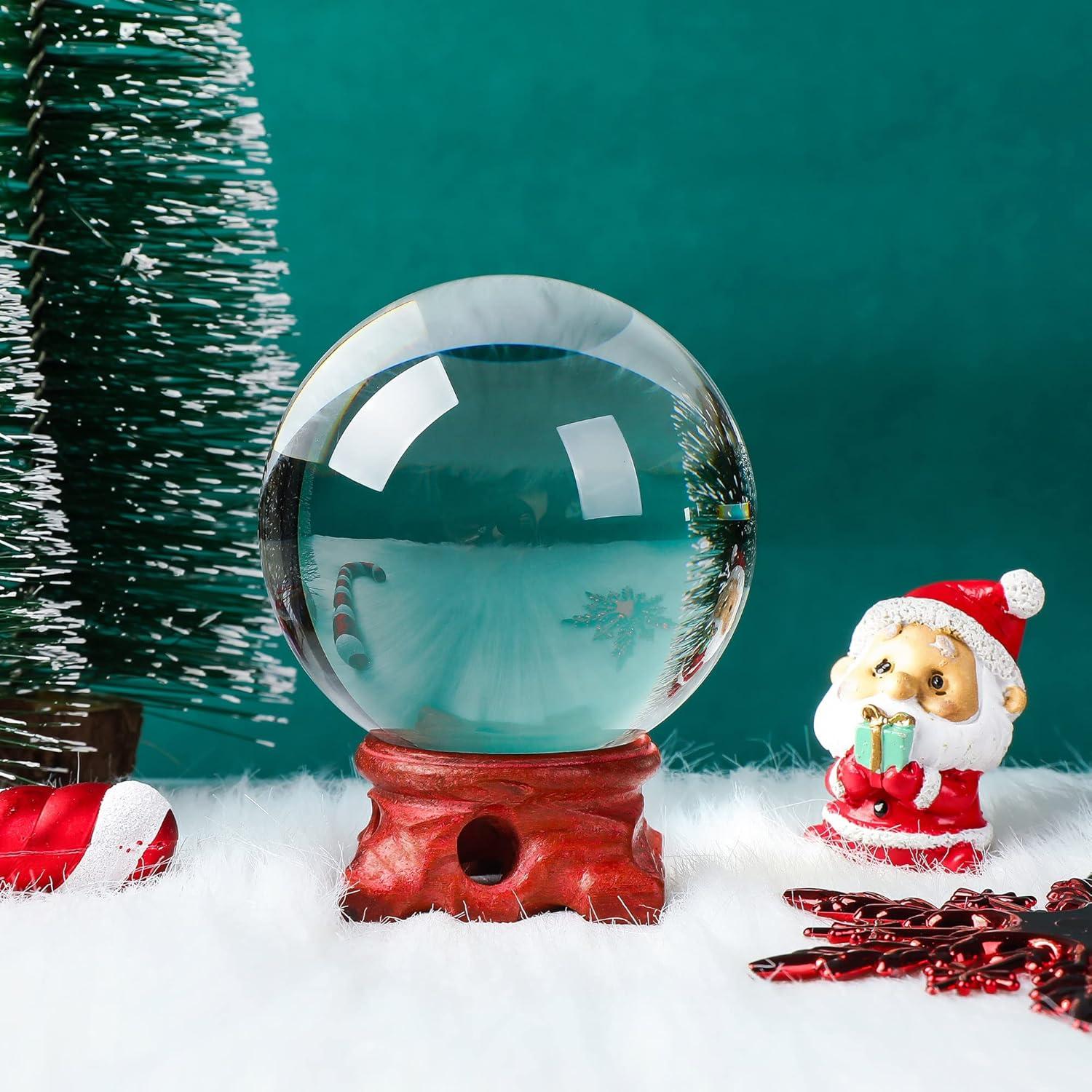 Bola de Cristal 80mm Modaier con Soporte de Madera y Caja