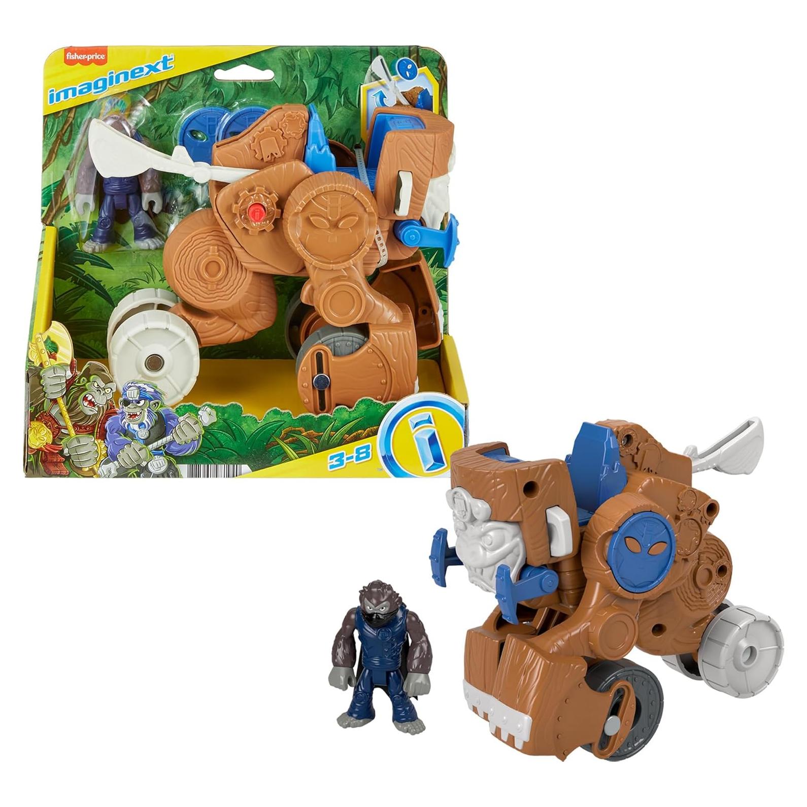 Catapulta de Mono Fisher-Price Imaginext 4 Piezas 3+ Años