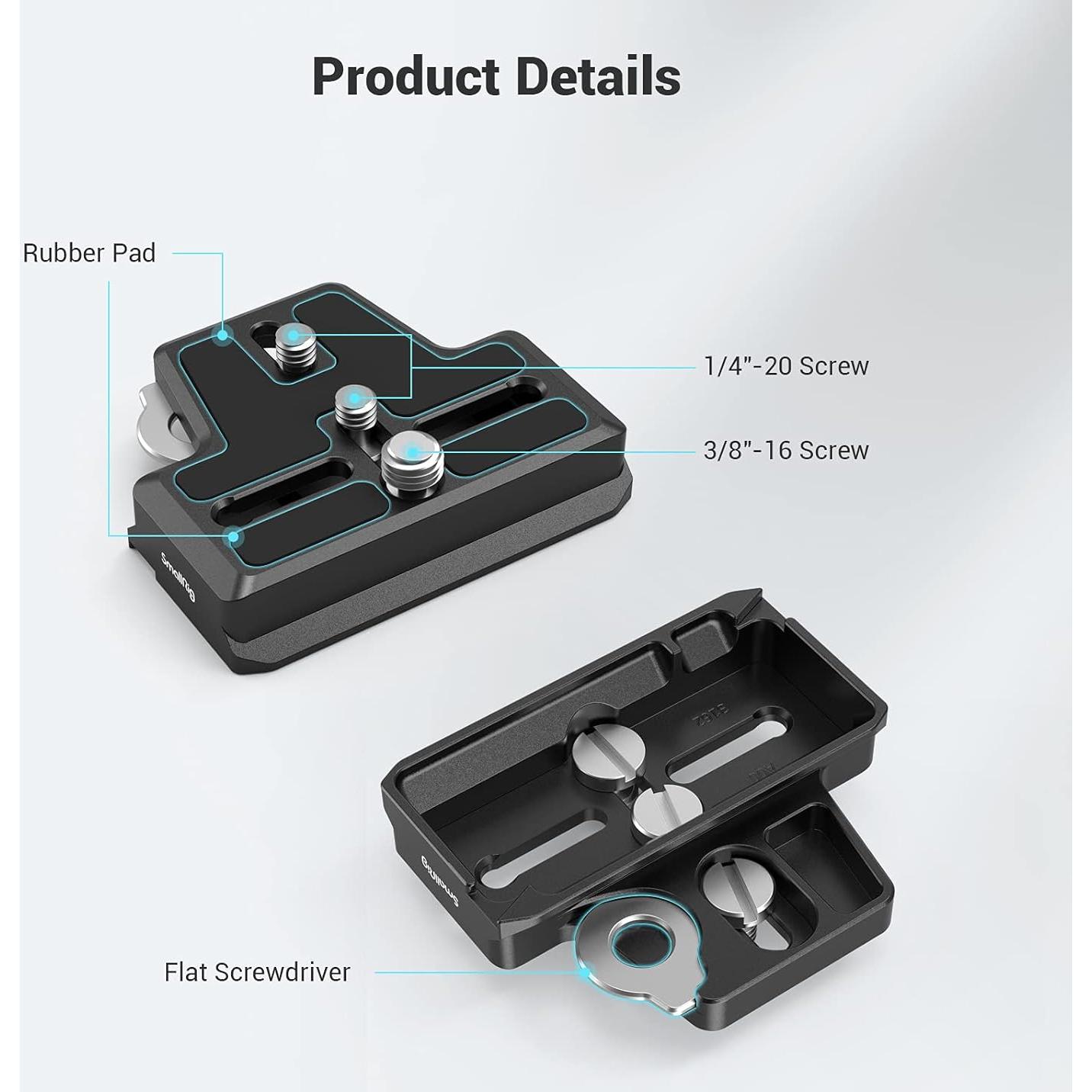 Placa de Liberación Rápida Extendida SmallRig 3162 para Gimbal DJI RS