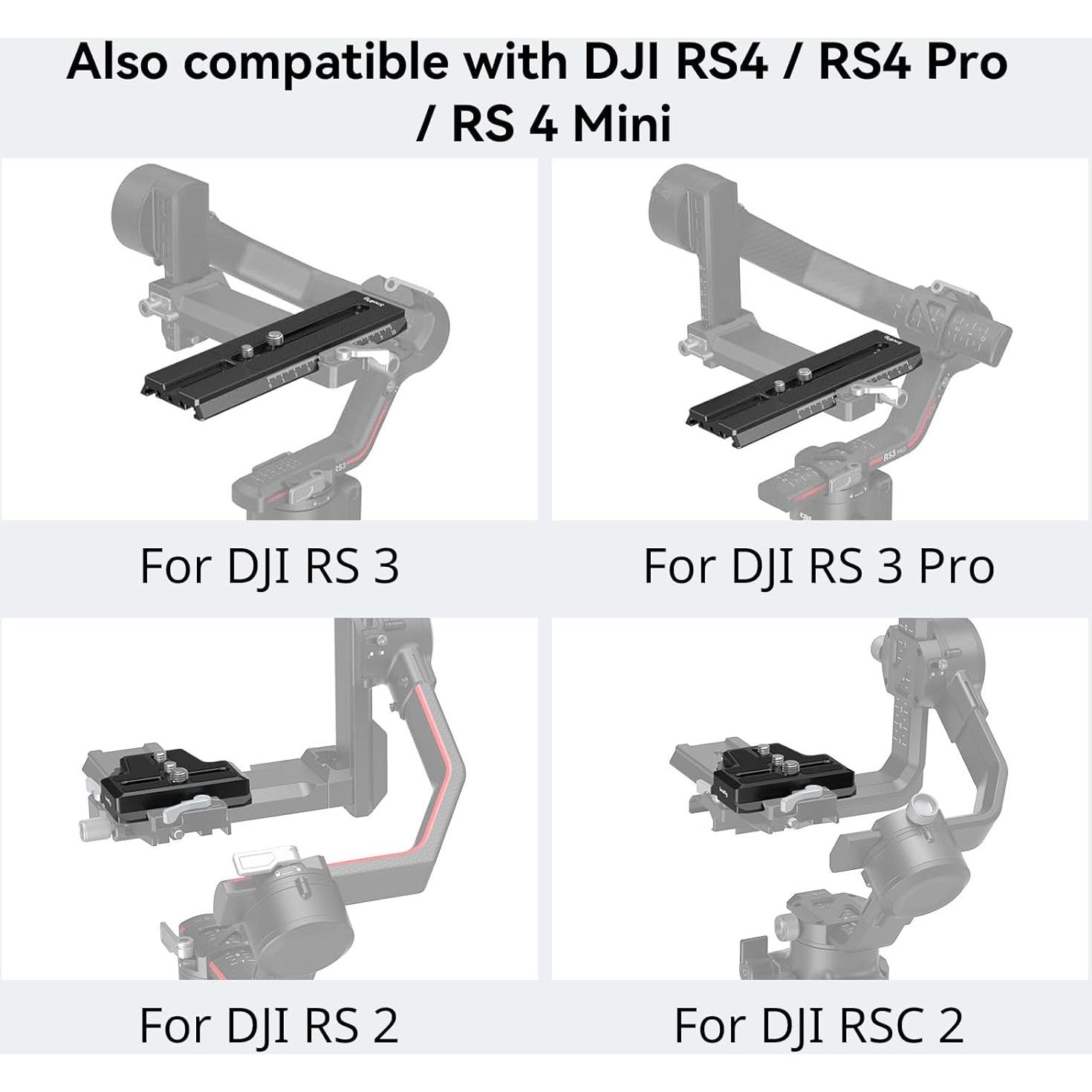 Placa de Liberación Rápida Extendida SmallRig 3162 para Gimbal DJI RS