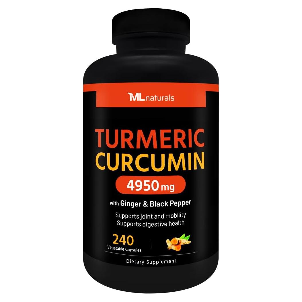 Cápsulas de Cúrcuma Curcumina Extra Fuerte ML Naturals 240u
