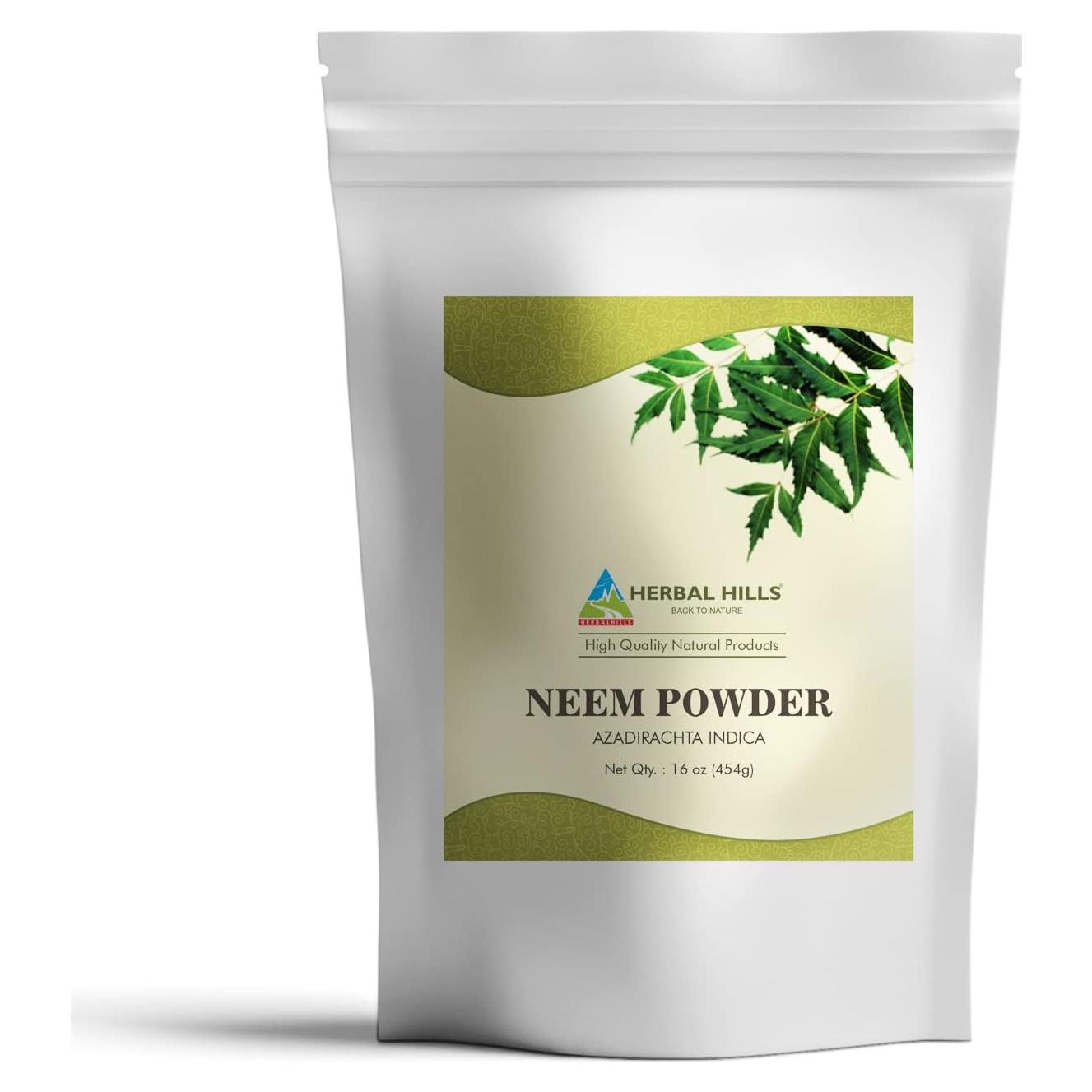 Polvo de Neem Herbal Hills 453 g - Azadirachta Indica