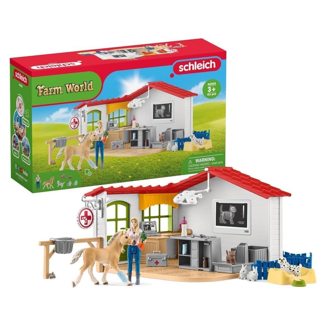 Schleich Veterinario - Set de 43 Piezas para Niños