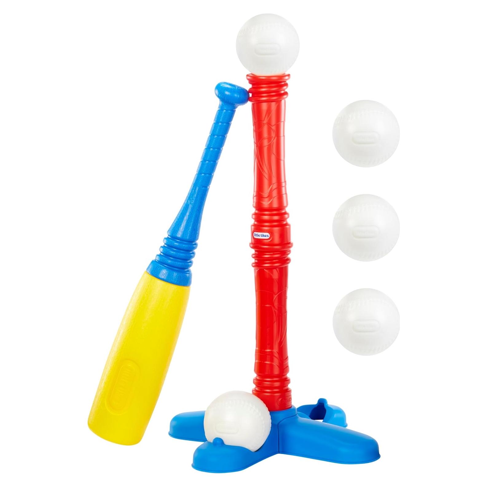 Conjunto T-Ball Little Tikes Rojo 5 Pelotas Ajustable