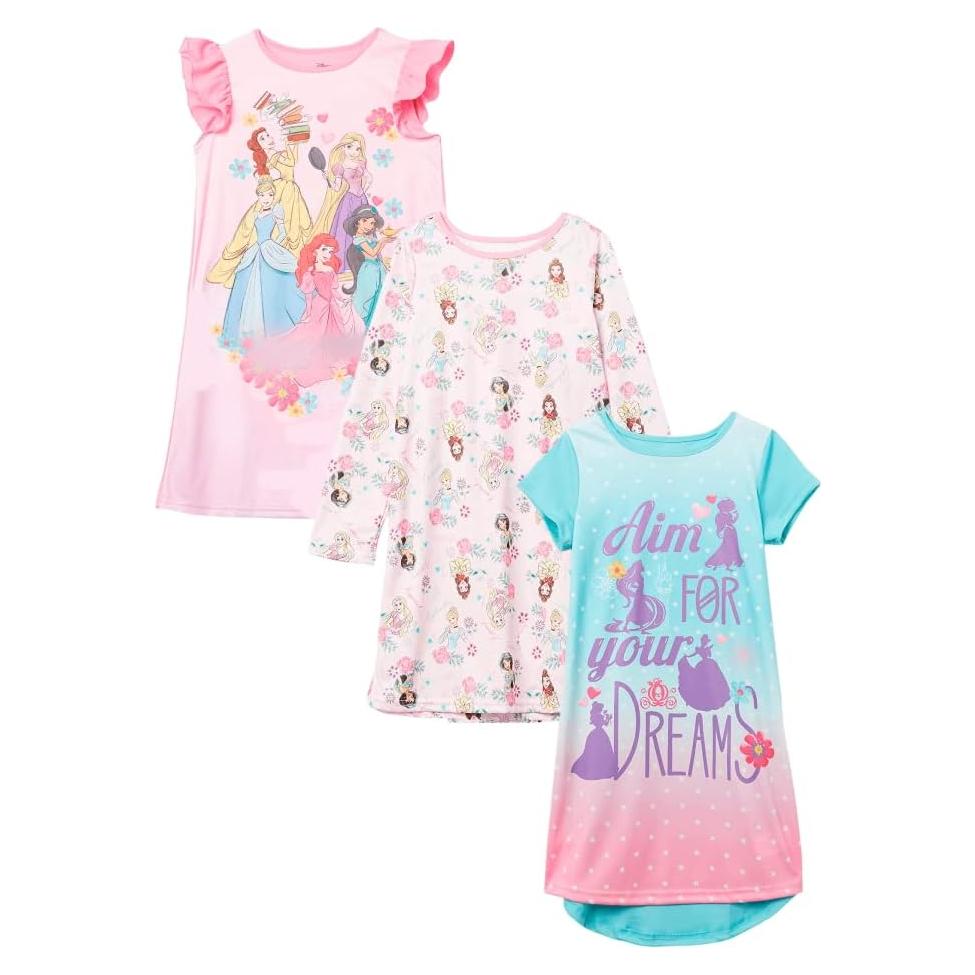 Pijamas Disney para Niñas - Paquete de 3 - Tallas 2-8
