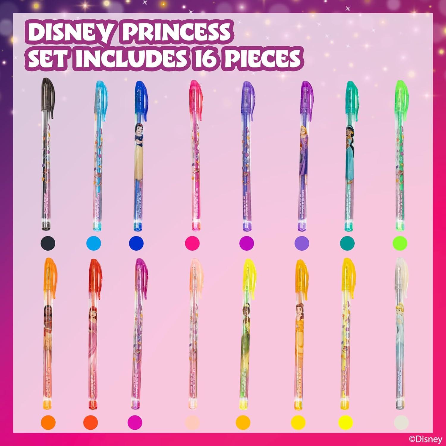 Conjunto 16 Bolígrafos Brillantes Townley Girl Disney Princess