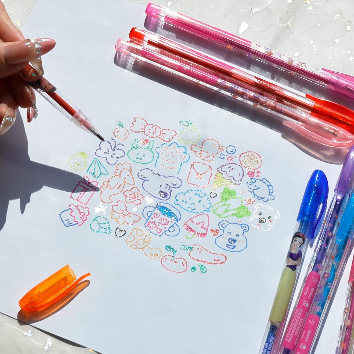 Conjunto 16 Bolígrafos Brillantes Townley Girl Disney Princess