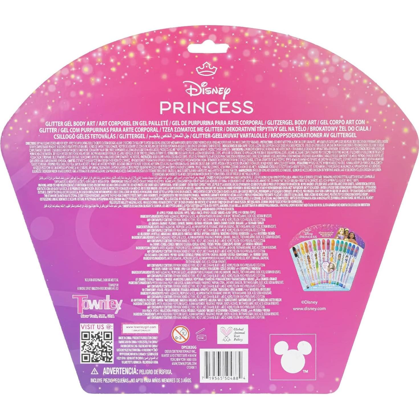 Conjunto 16 Bolígrafos Brillantes Townley Girl Disney Princess