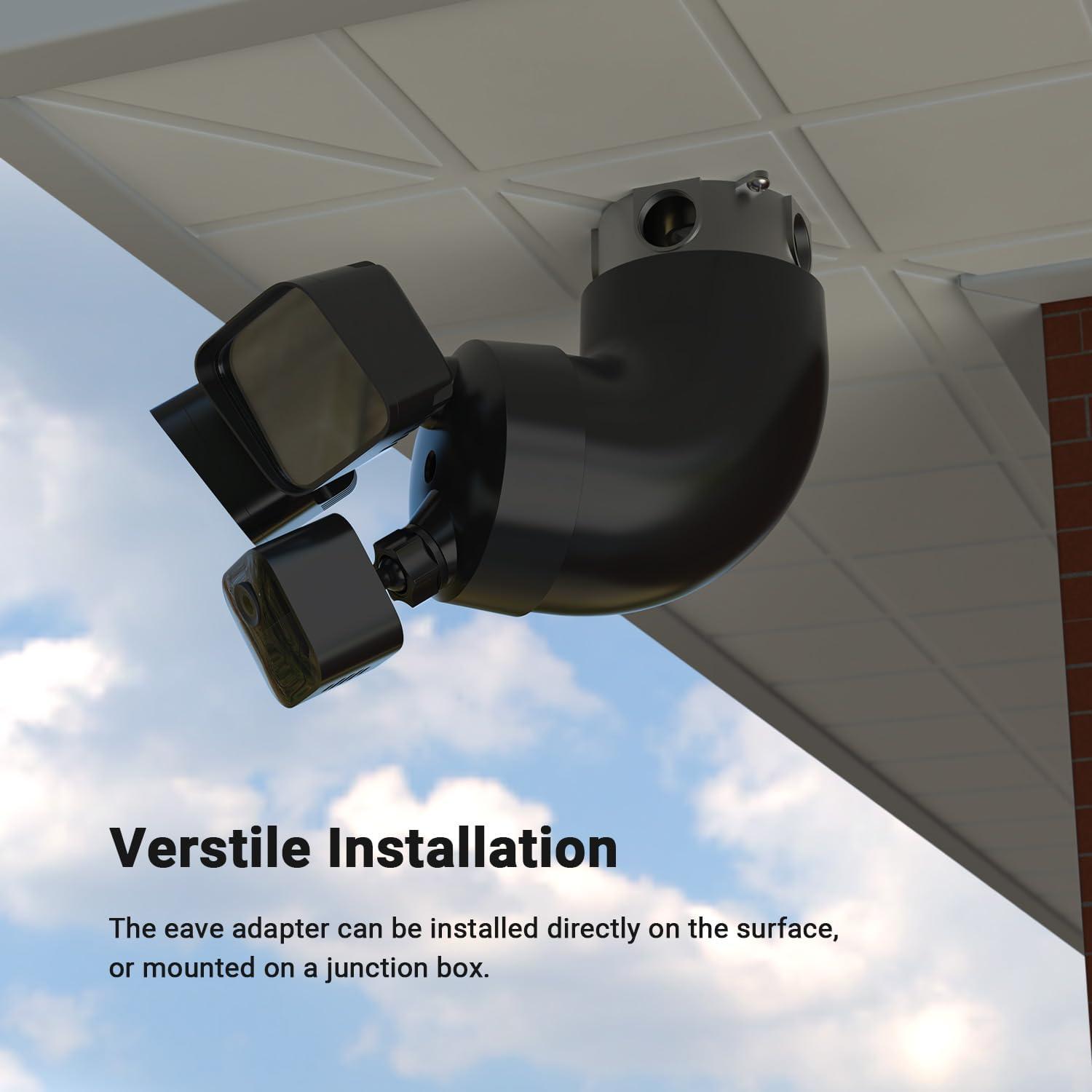 Soporte de Alero Holicfun para Cámara de Inundación - Negro