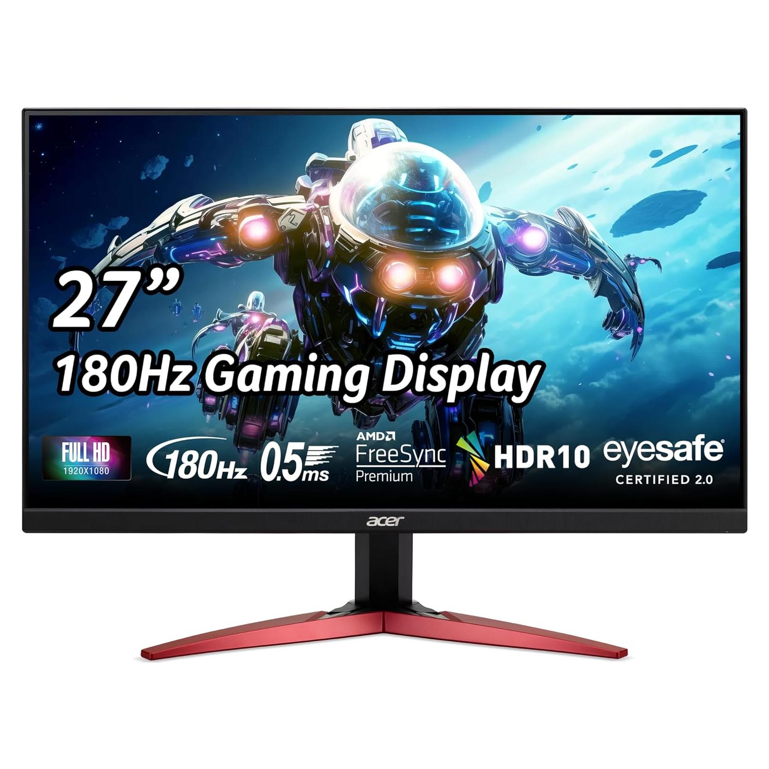 Monitor Acer Nitro 27" Full HD 180Hz FreeSync IPS Negro