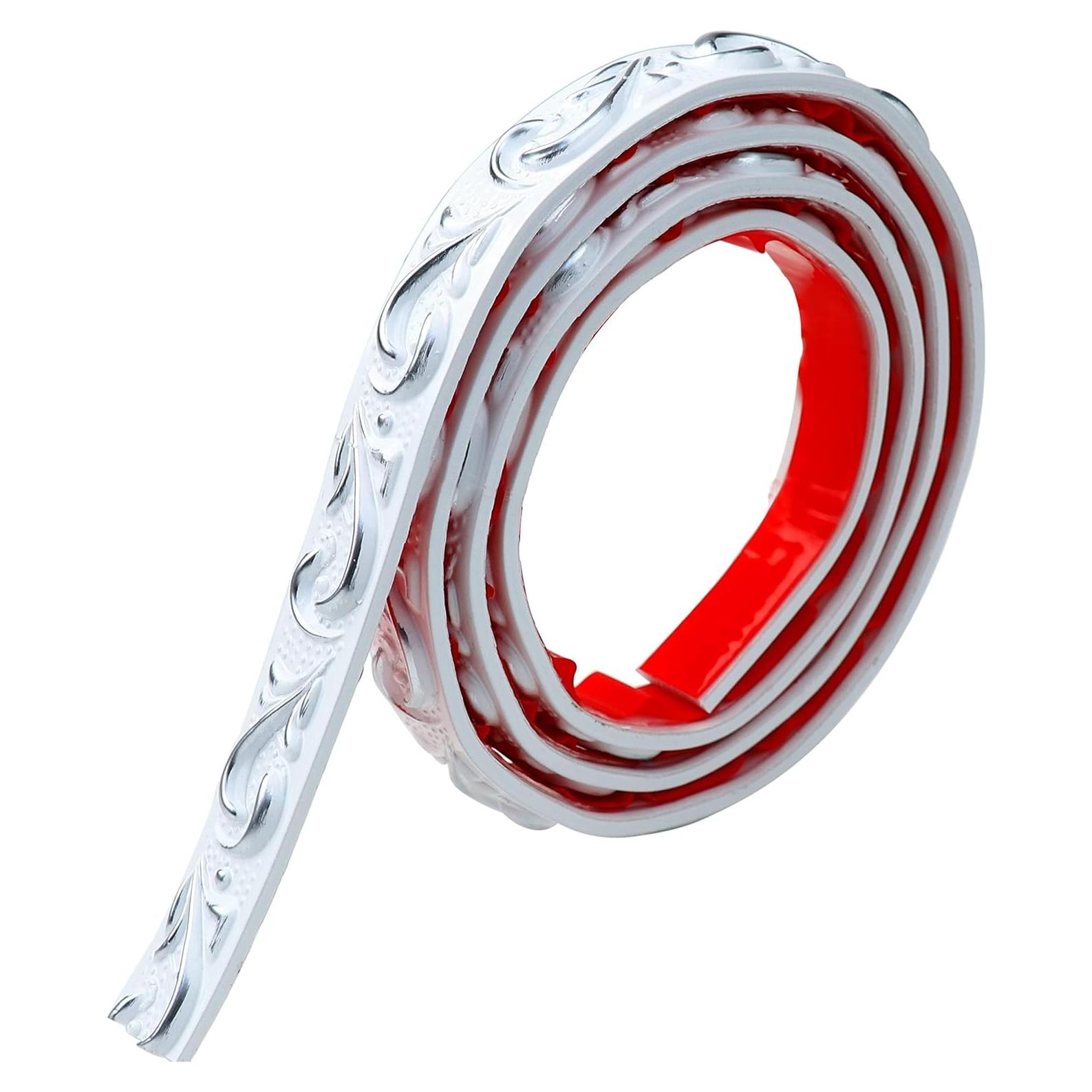 Moldura de Pared Autoadhesiva Duzzy 5m Negro para Decoración