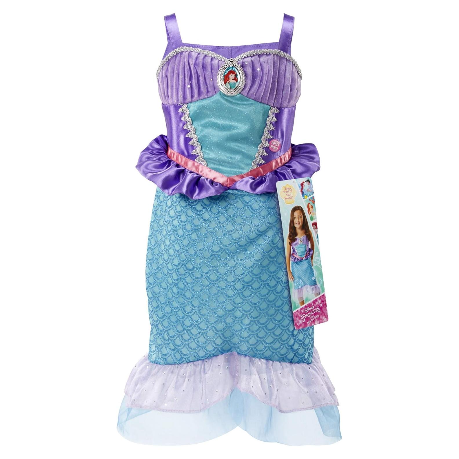 Disfraz vestido musical Ariel Disney 4-6X para niñas