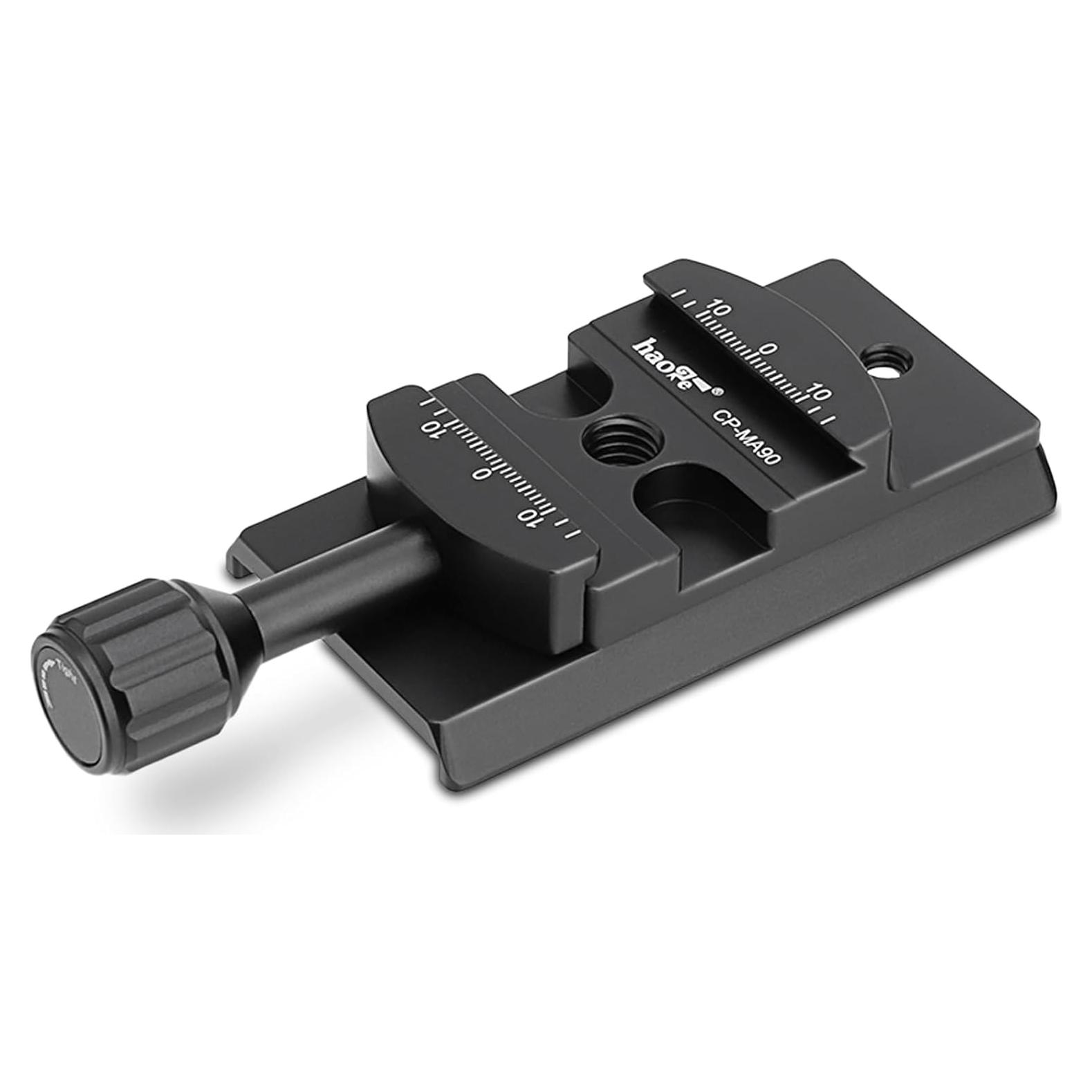Adaptador de Liberación Rápida Haoge CP-MA90 para Cabezal Fluido Manfrotto/Sachtler/Benro/Sirui