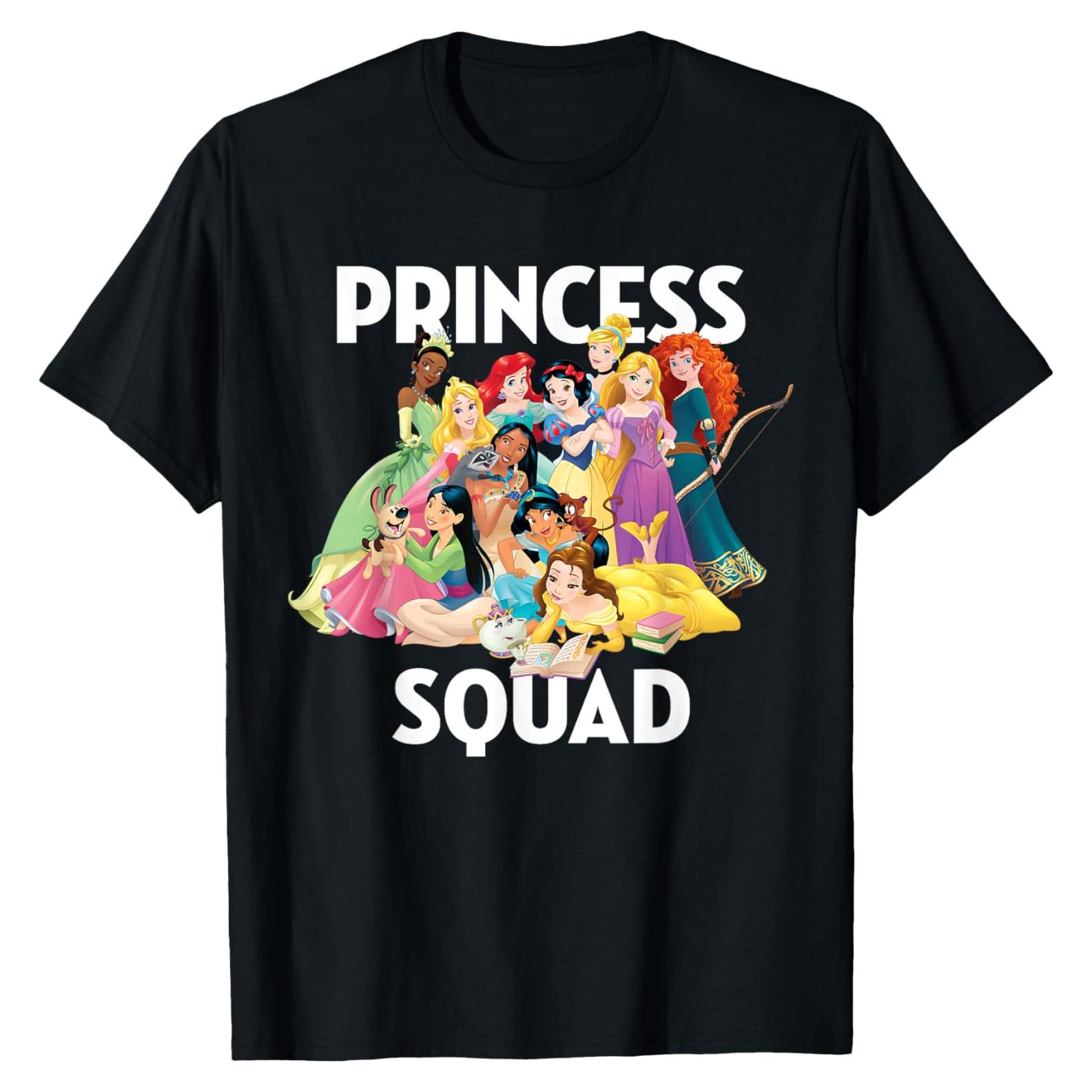 Camiseta oficial Disney Princesas para Hombres - Negro