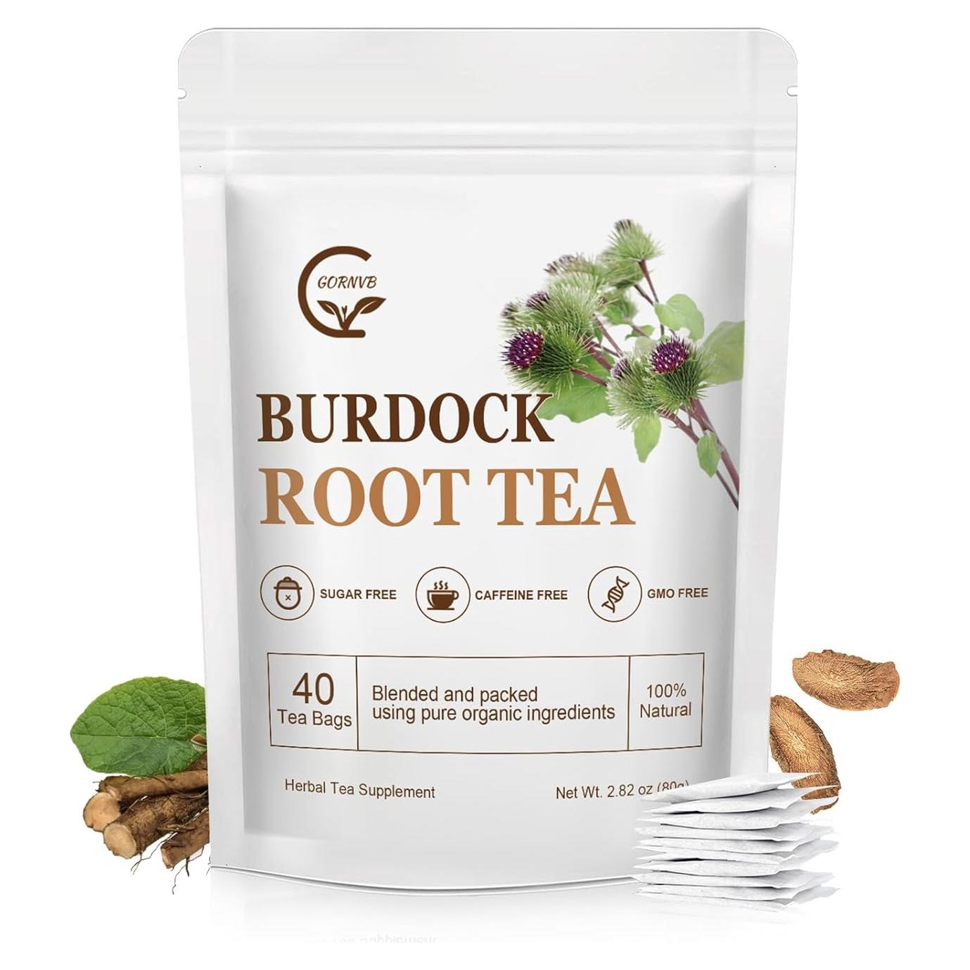 Té de Raíz de Bardana GORNVB - 40 Bolsitas, Sin Cafeína