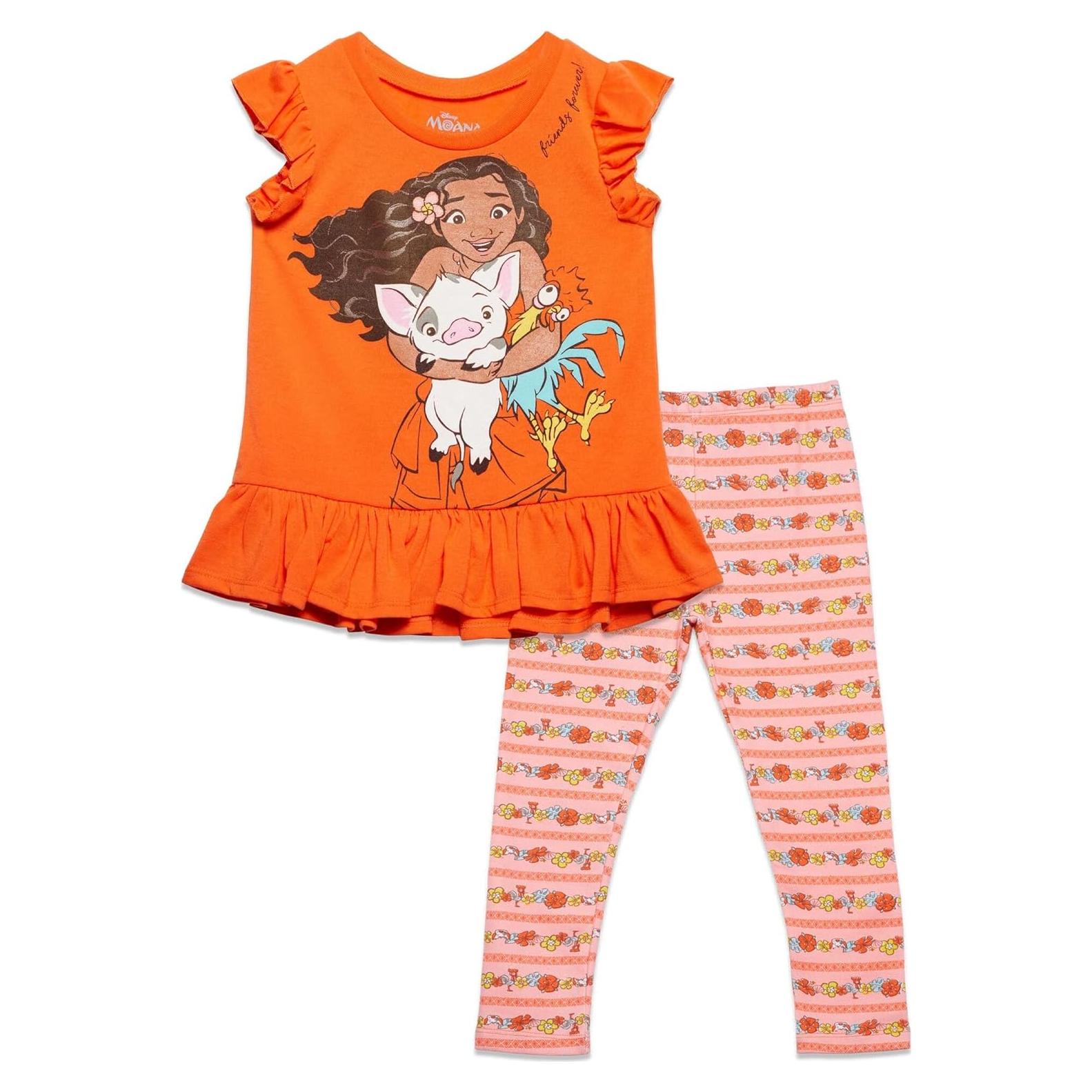 Conjunto camiseta y leggings Disney Moana para niñas