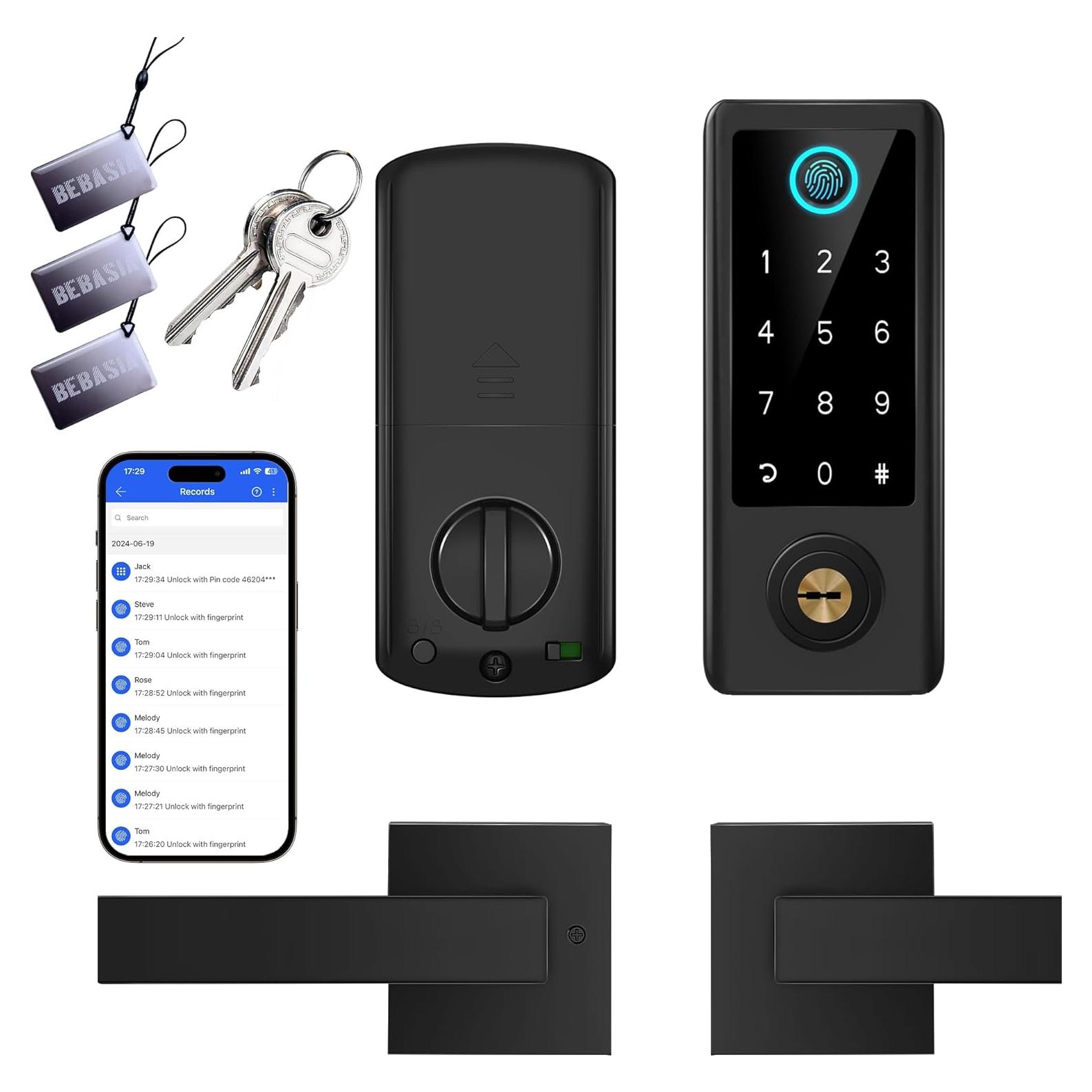 Cerradura Inteligente BEBASIA BA2L Huella Dactilar y App