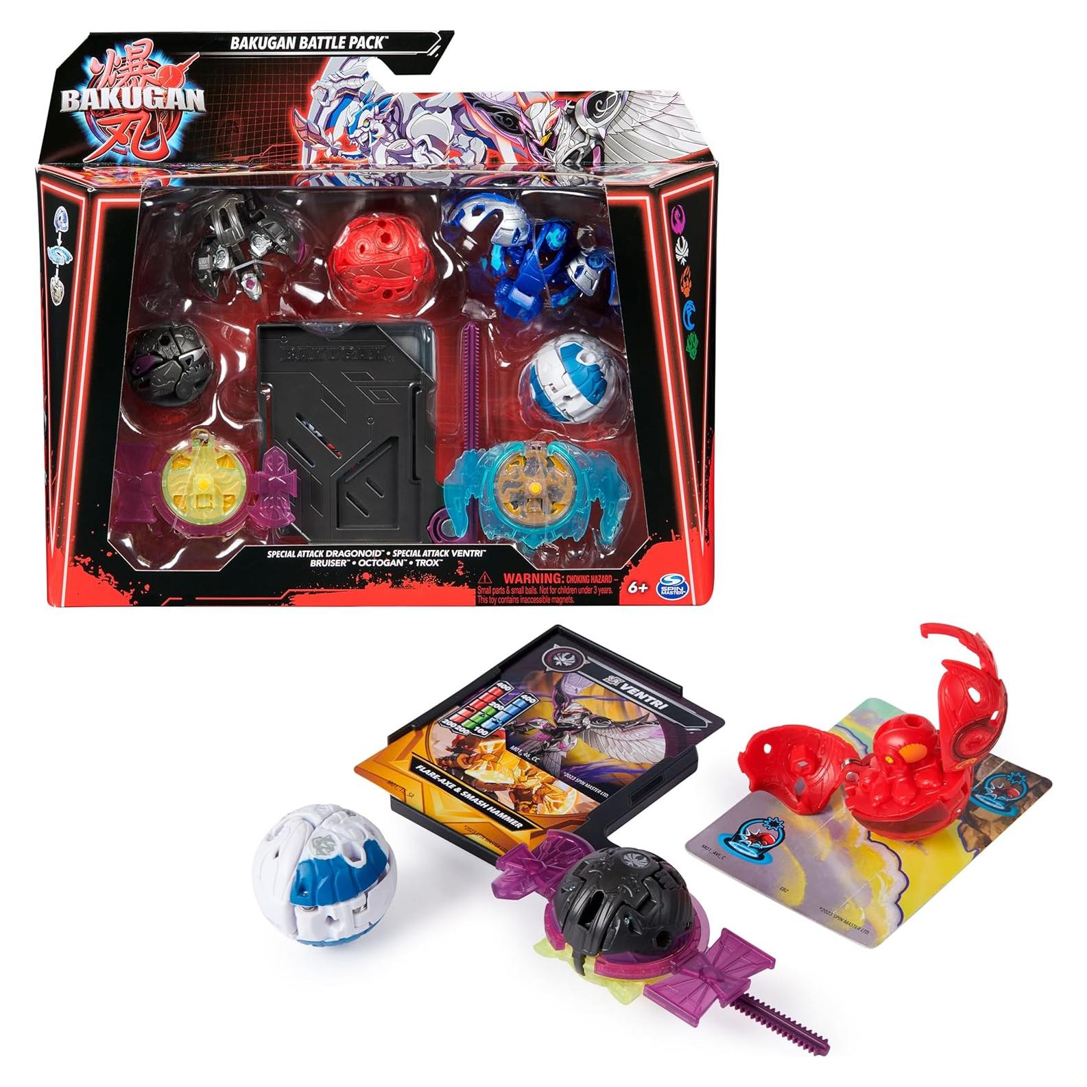 Bakugan 5-Pack Ataque Especial Dragonoid y Más Juguetes