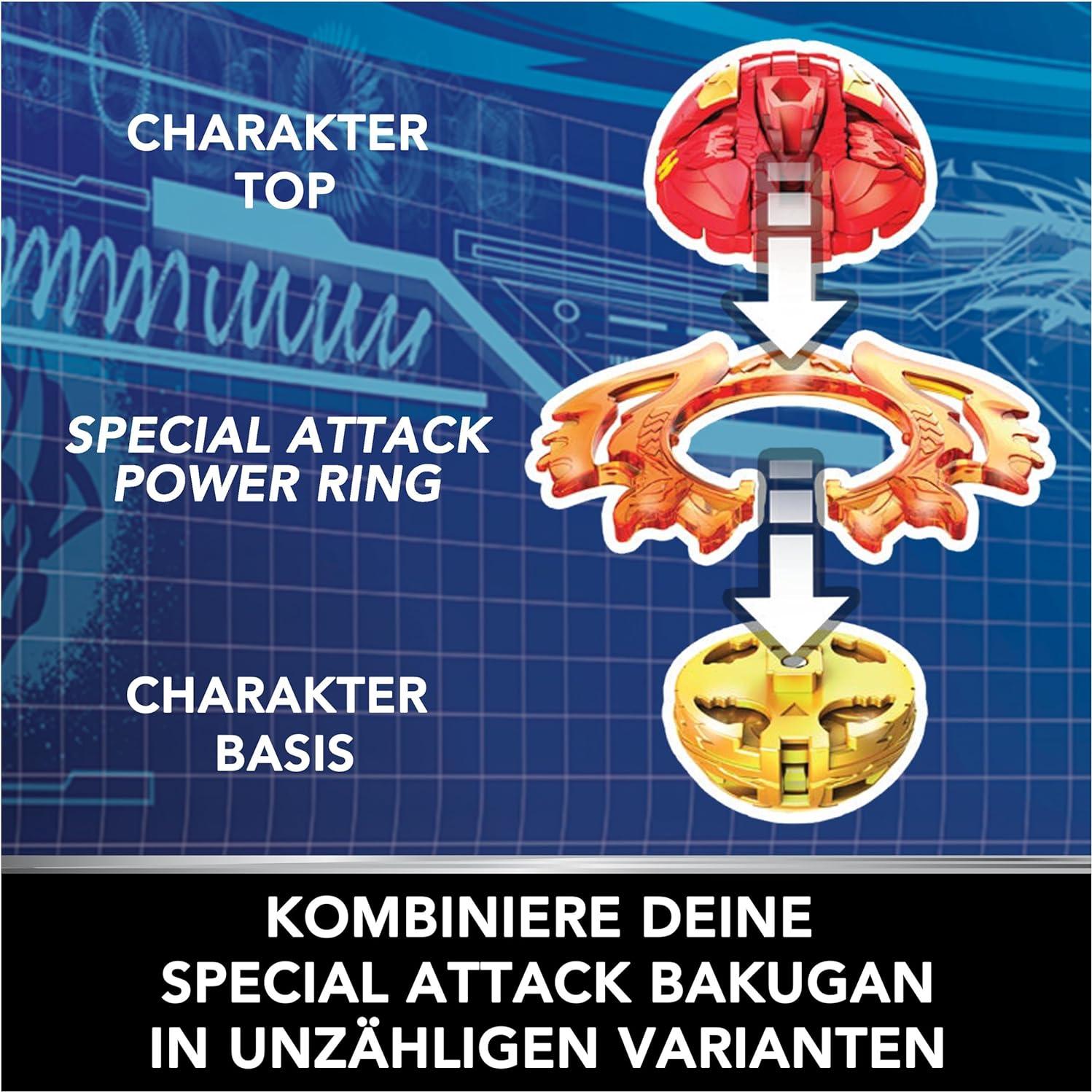 Bakugan 5-Pack Ataque Especial Dragonoid y Más Juguetes