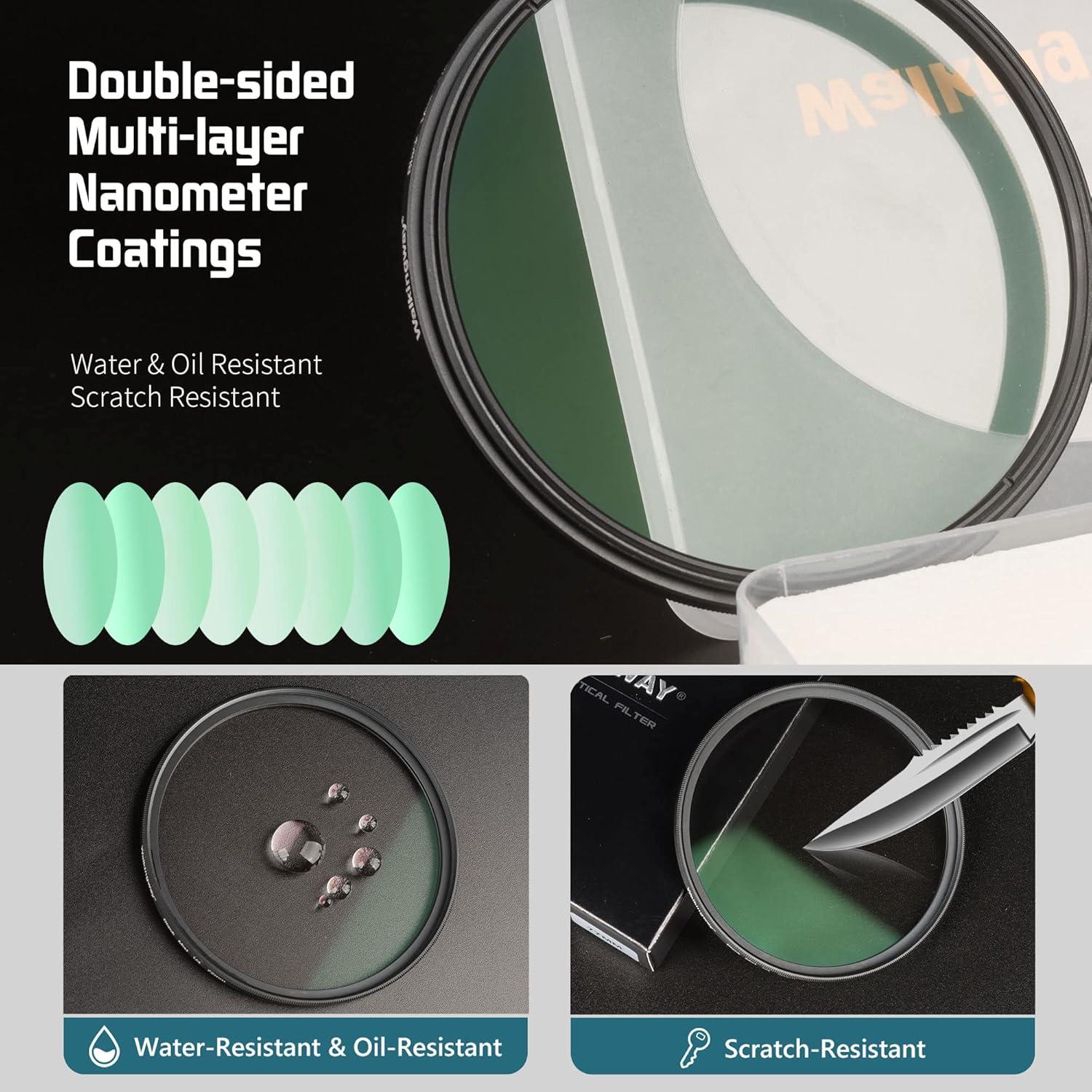 Filtro de Difusión 37mm WalkingWay 1/4 Pro Mist Vidrio Óptico