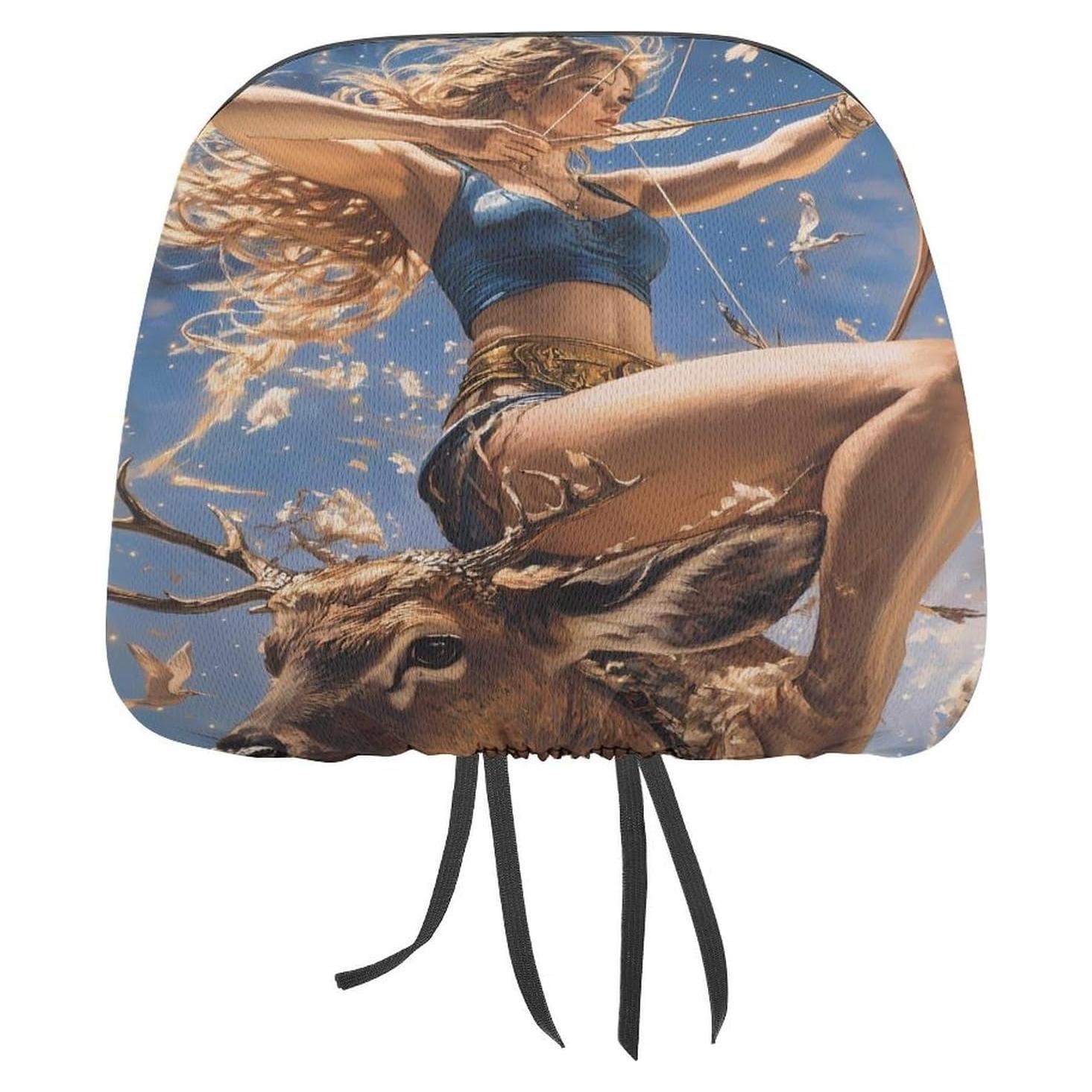 Cubierta de Reposacabezas de Coche AXEDENRRT Artemisa 28x27cm