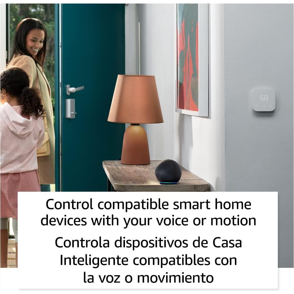 Echo Dot (5th Gen, 2022 release) | International Version with EU Power Adaptor | Smart speaker with Alexa | Charcoal