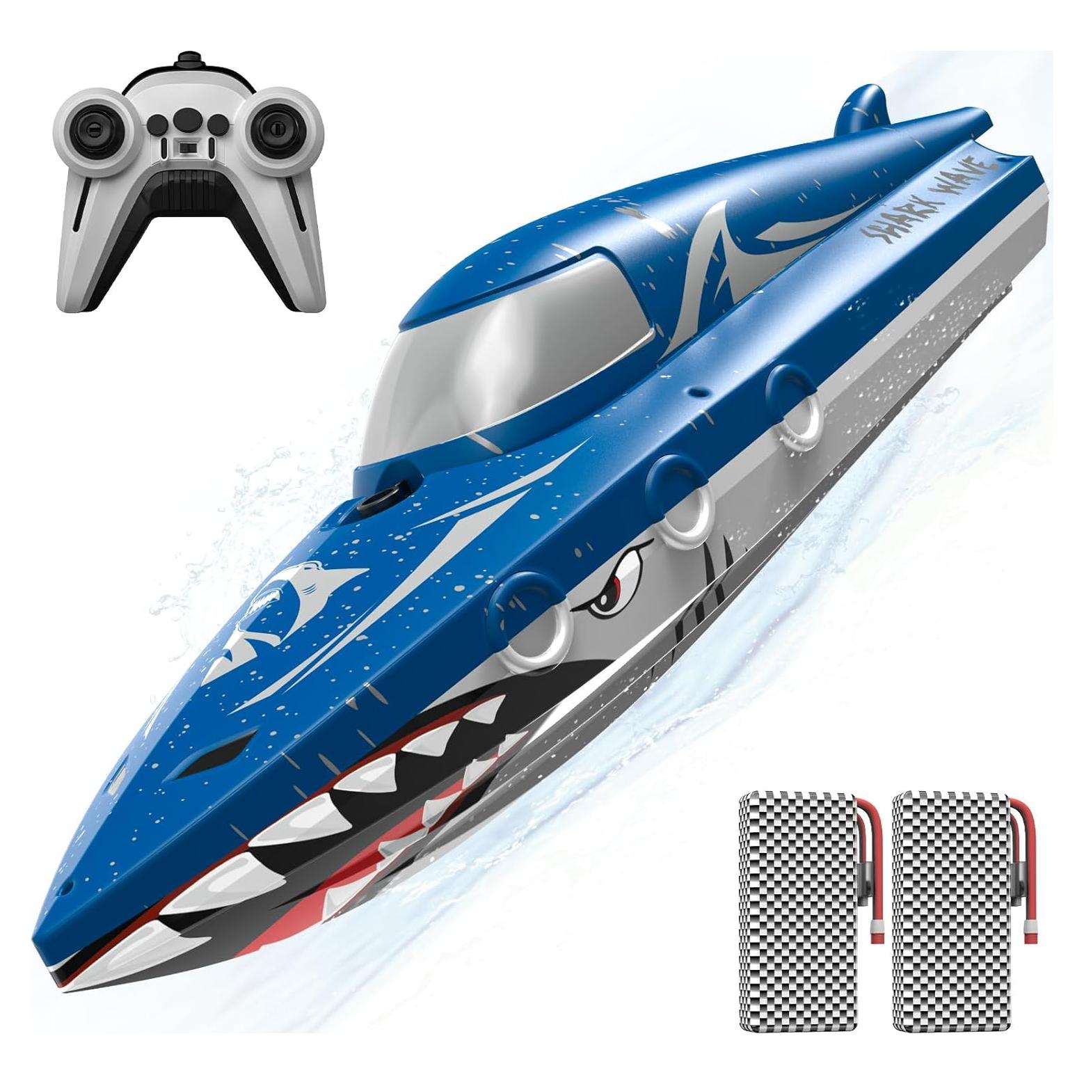 Barco de Carreras RC JOI MEW Shark Azul 50 Min Impermeable