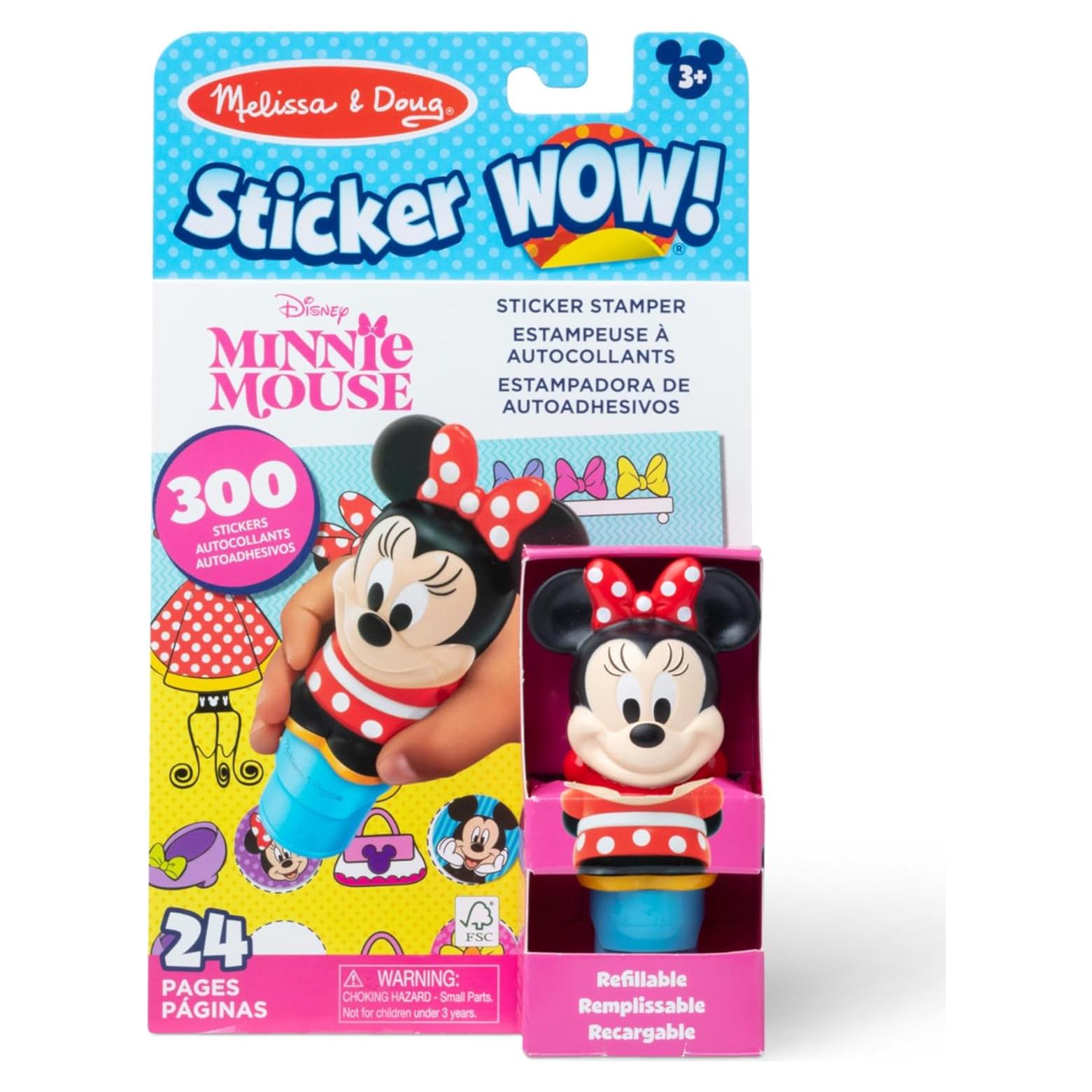 Melissa & Doug Sticker WOW! Bloc 24 Páginas Minnie Mouse