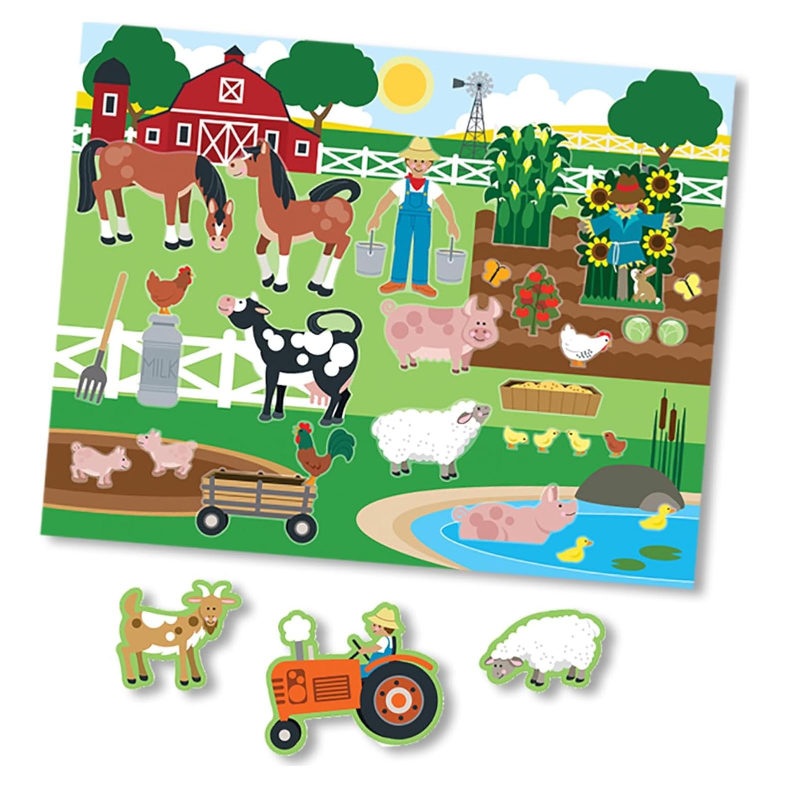 Melissa & Doug Libro de Pegatinas Reutilizables Hábitats