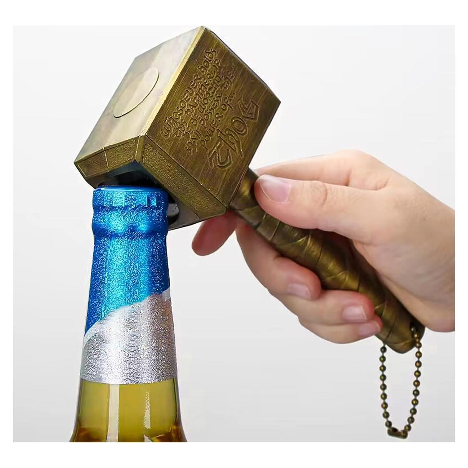 Abrebotellas Magnético de Cerveza VEADOOLLY Martillo Bronce