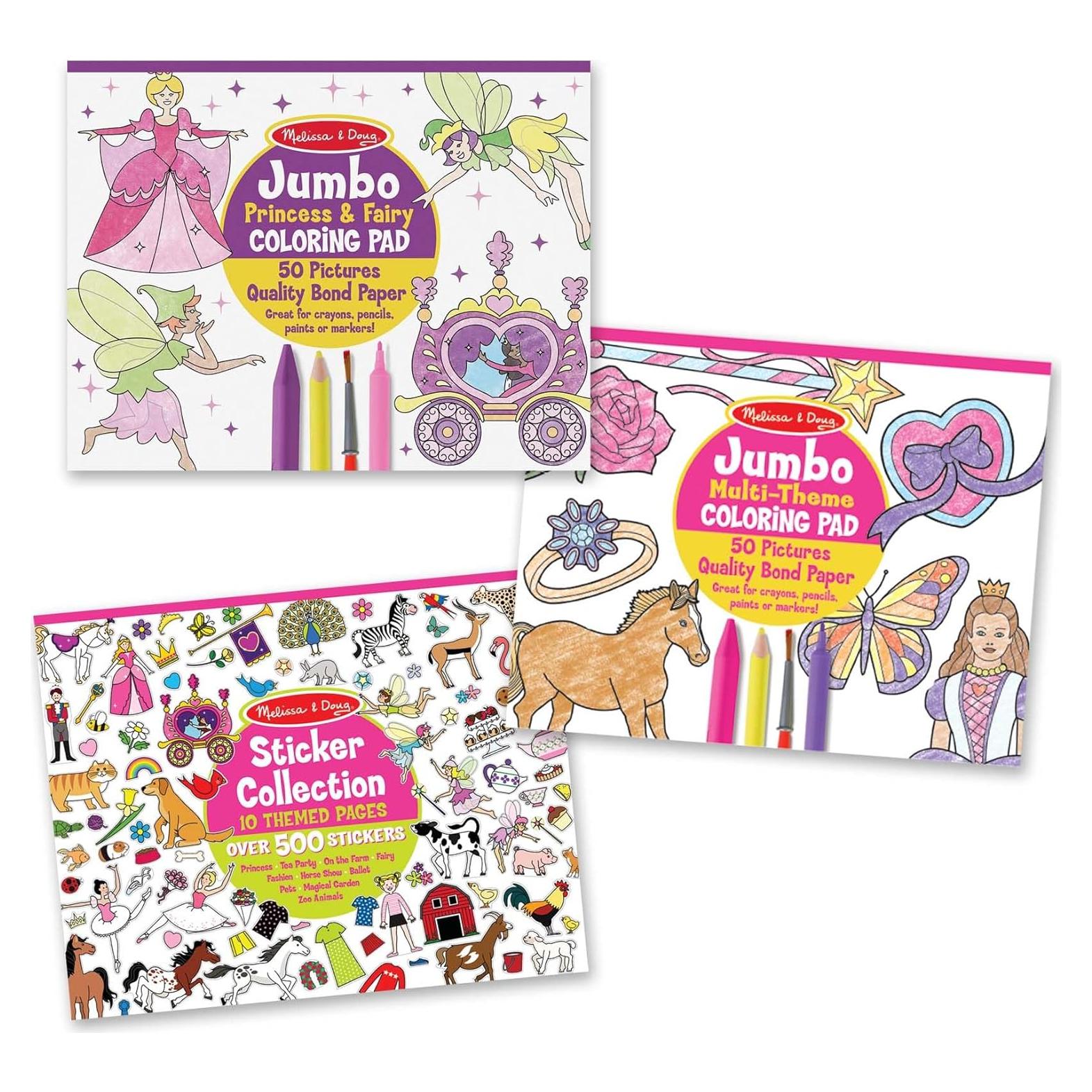 Set de Libros para Colorear y Stickers Melissa & Doug