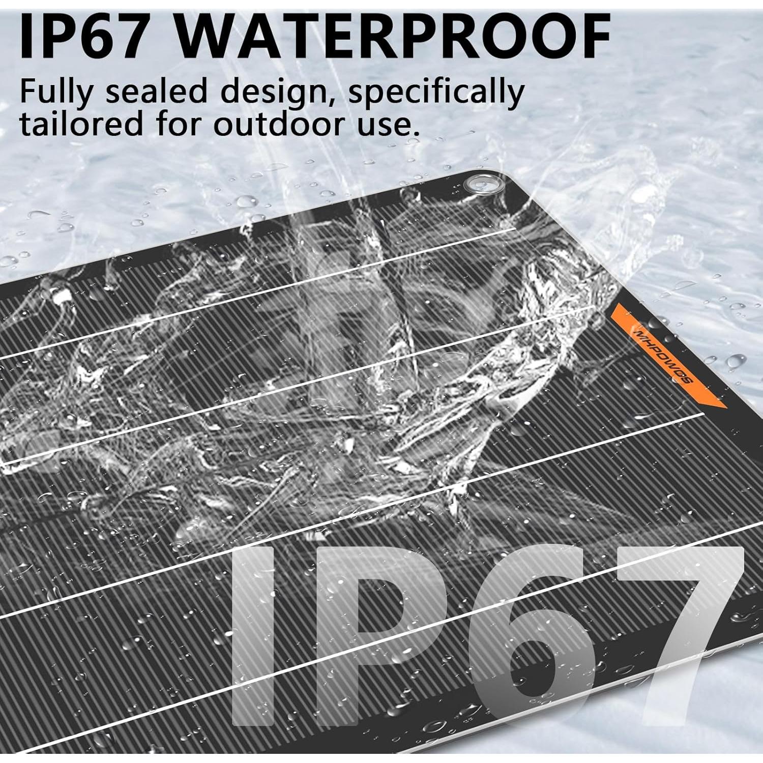 Cargador Solar 10W MHPOWOS 12V Impermeable para Baterías