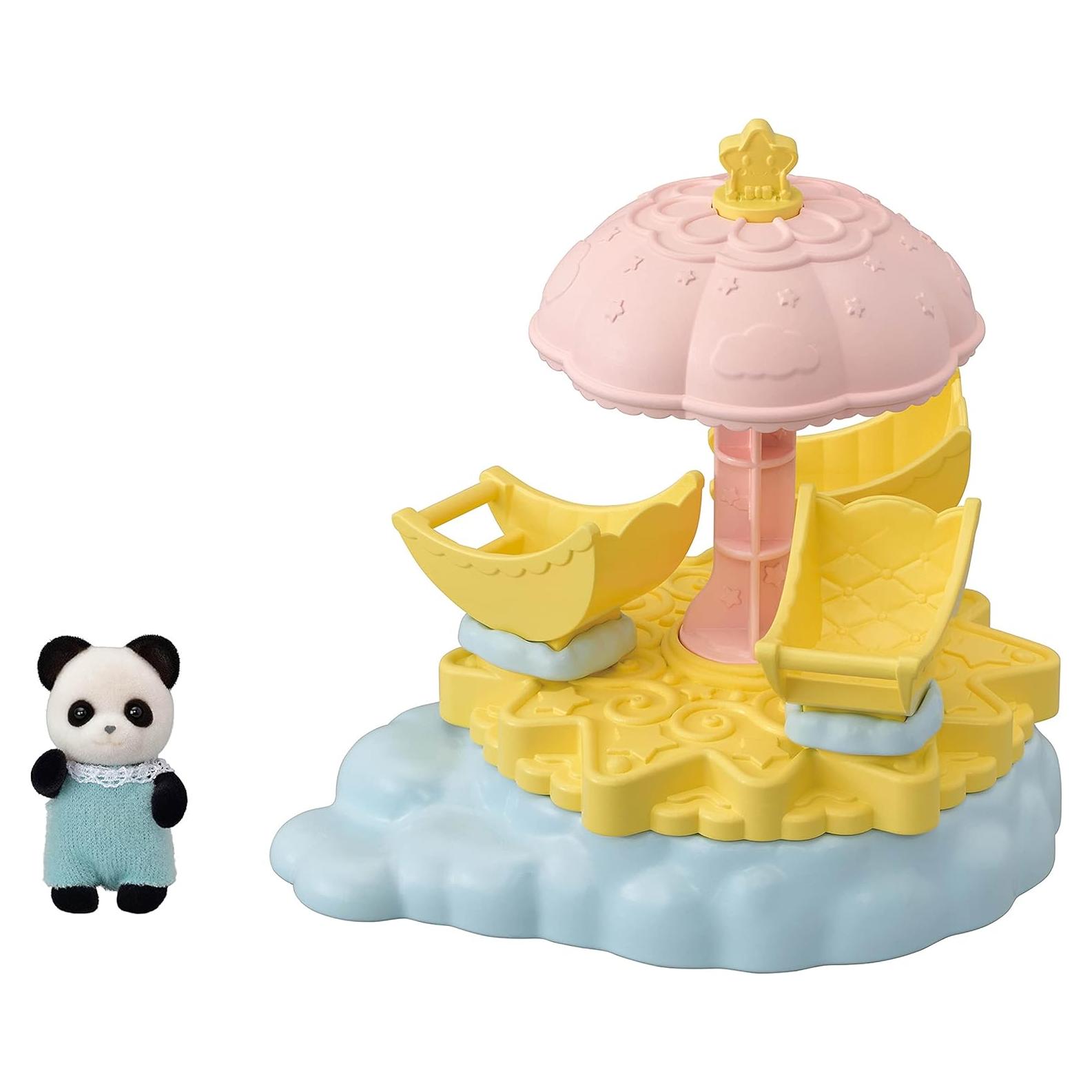 Carrusel Estrella Bebé Calico Critters con Pookie Panda