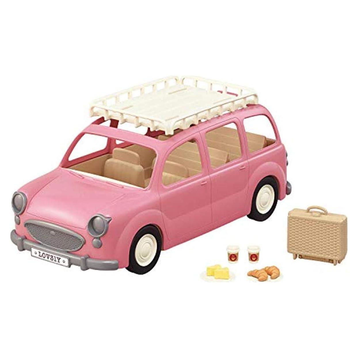 Furgoneta de Picnic Familiar Calico Critters - Juguete Rosa