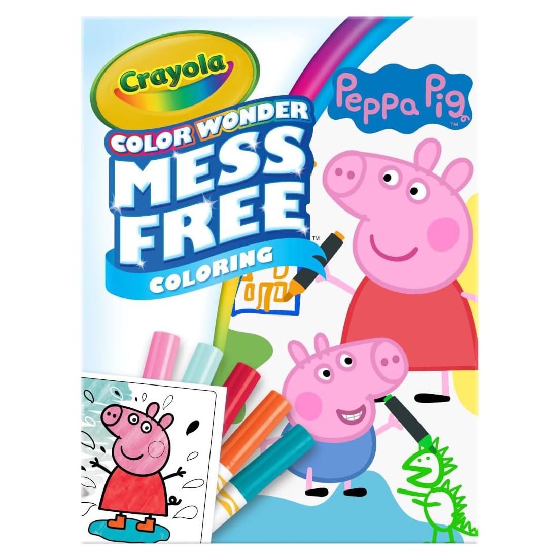 Conjunto Color Wonder Crayola Peppa Pig 18 Páginas y 5 Marcadores