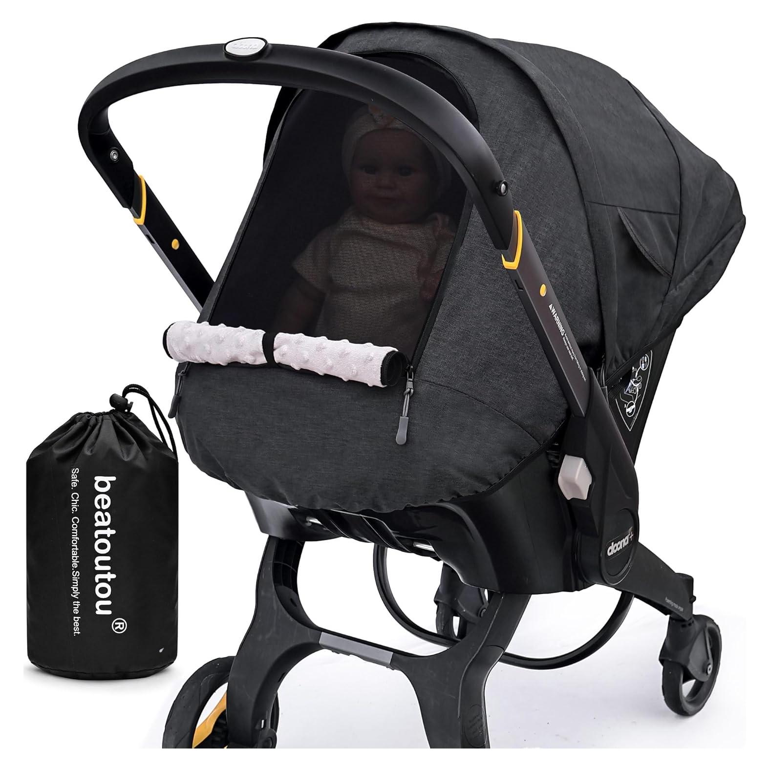 Cubierta de Asiento de Coche Impermeable Doona Bebés Negro