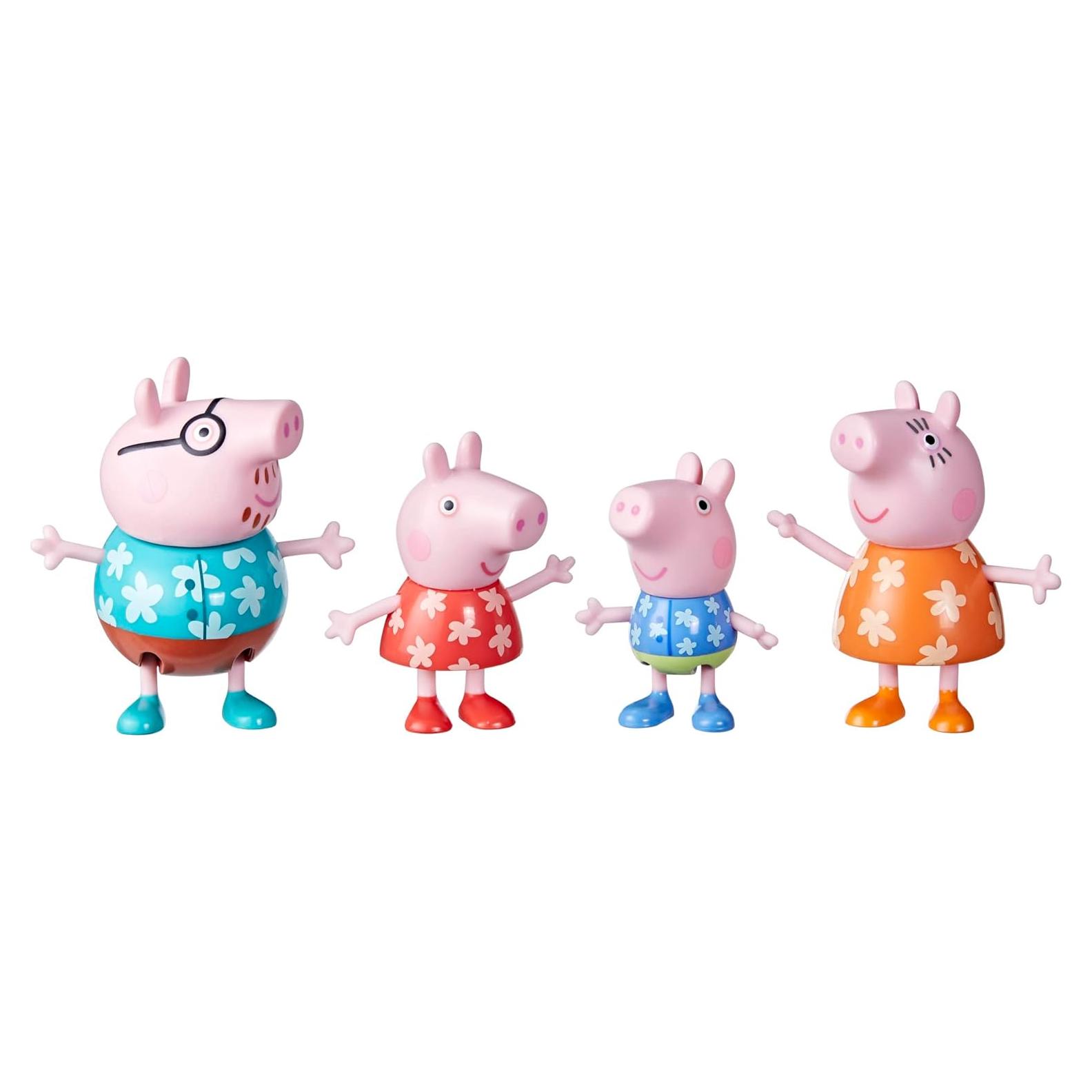 Set de Juguetes Peppa Pig Vacaciones Familia 4 Figuras