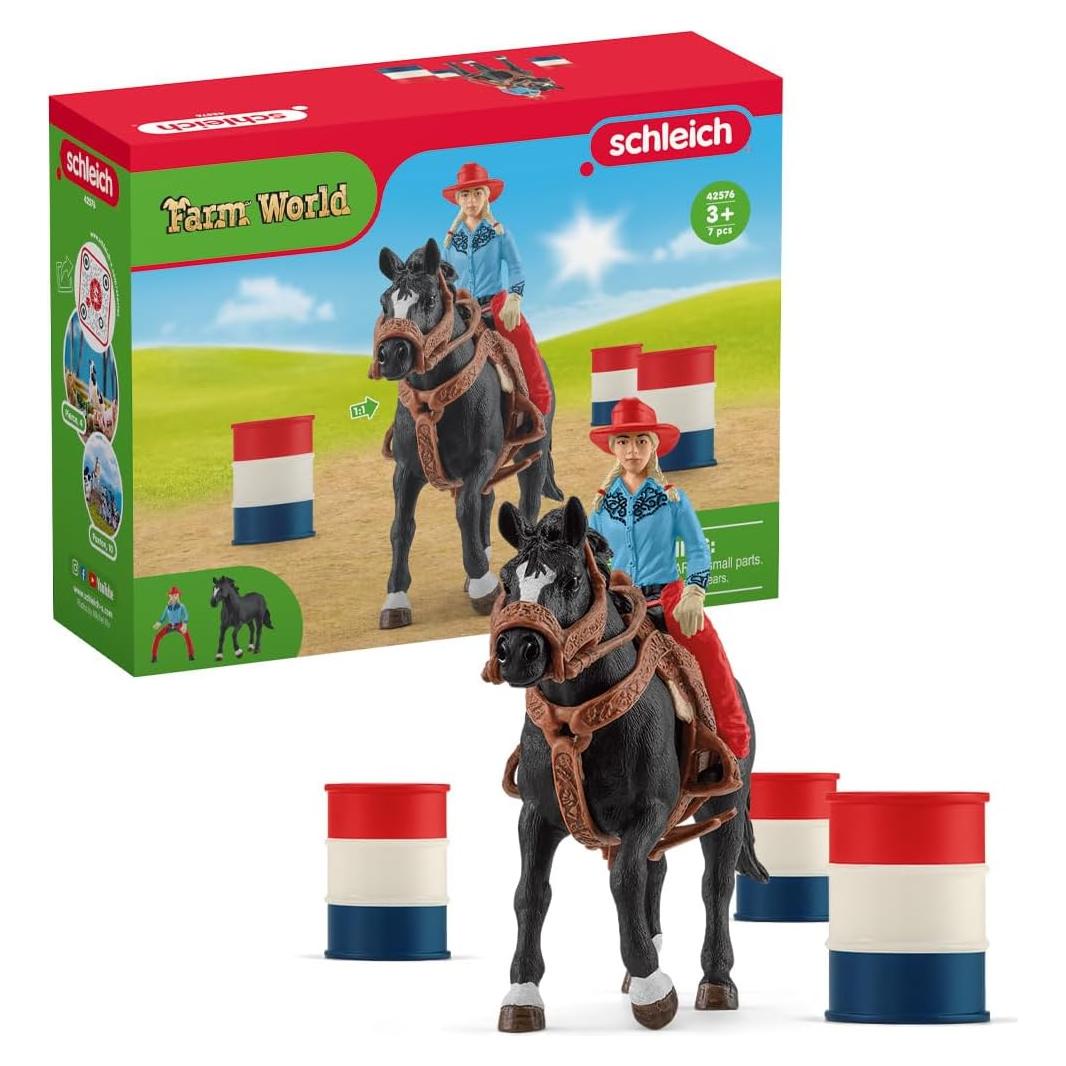 Schleich Set Carreras de Barriles 7 Piezas para Niños
