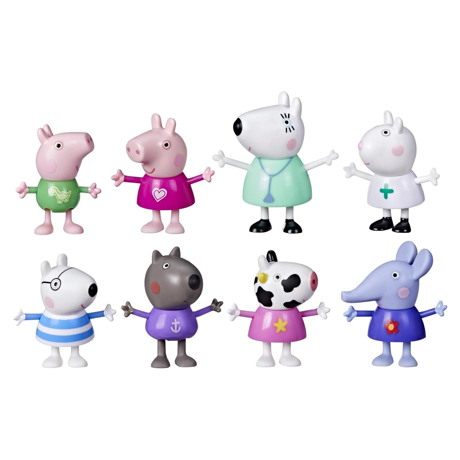 Figuras Peppa Pig Dr. Oso Polar 8 Piezas Juguetes 3+