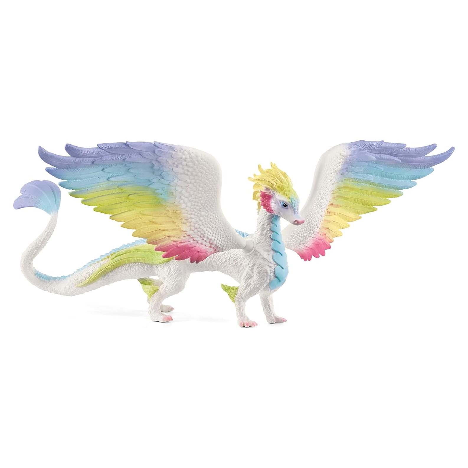 Figurita Dragón Arcoíris Schleich 30 cm Alas Móviles 5+