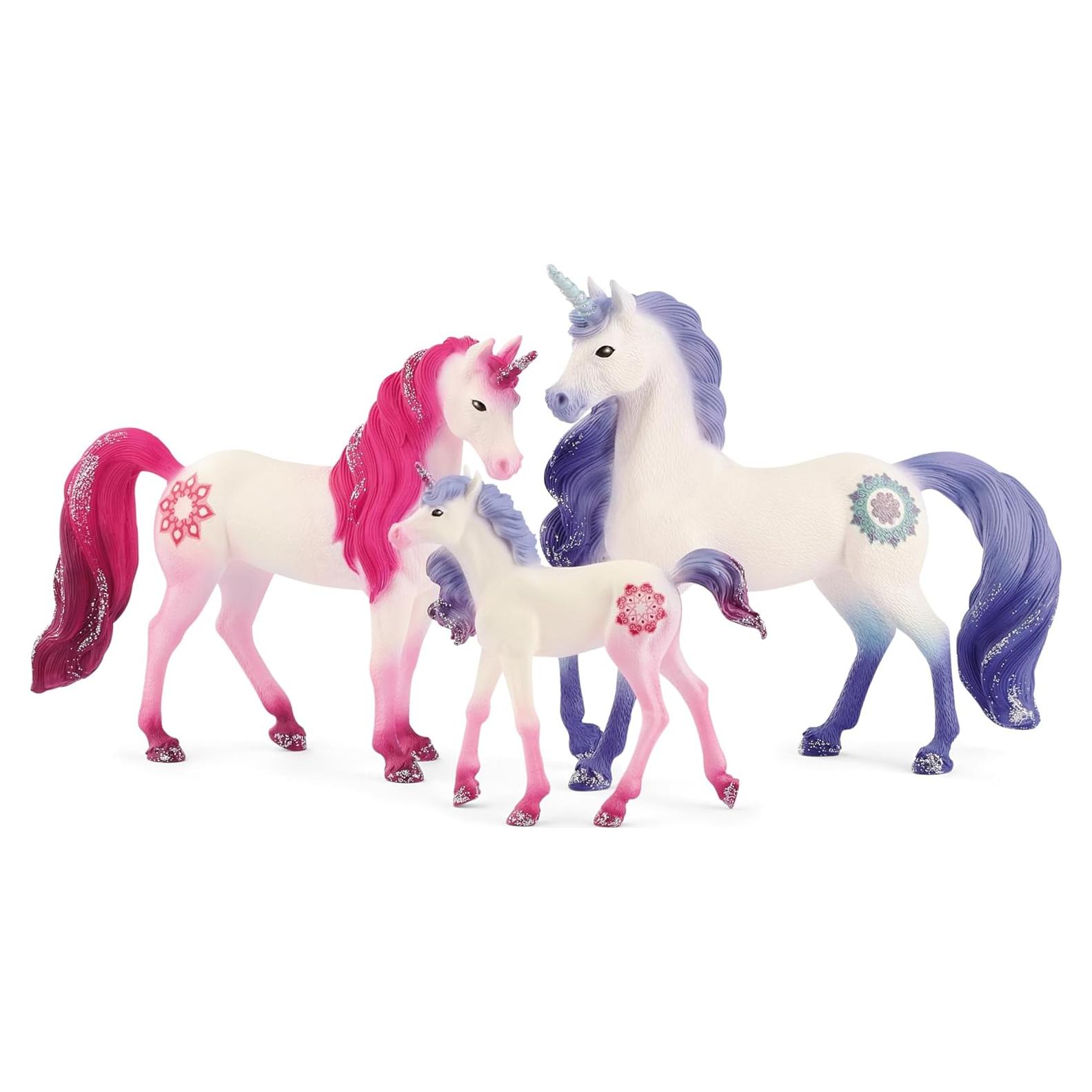 Set de 3 figuras de unicornio Schleich bayala para niñas