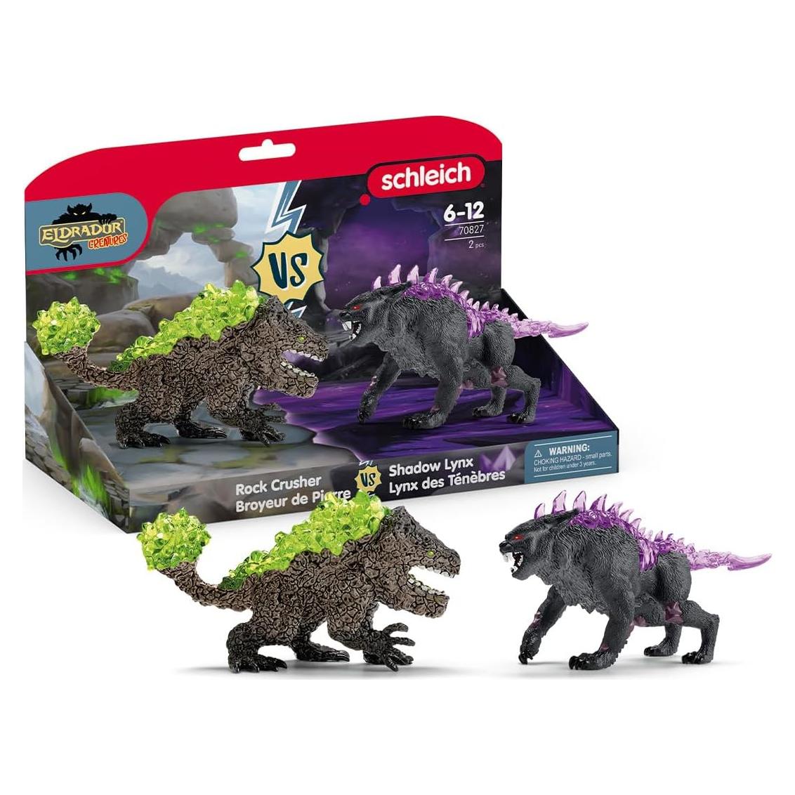 Schleich ELDRADOR Lince de Sombra vs Triturador de Rocas