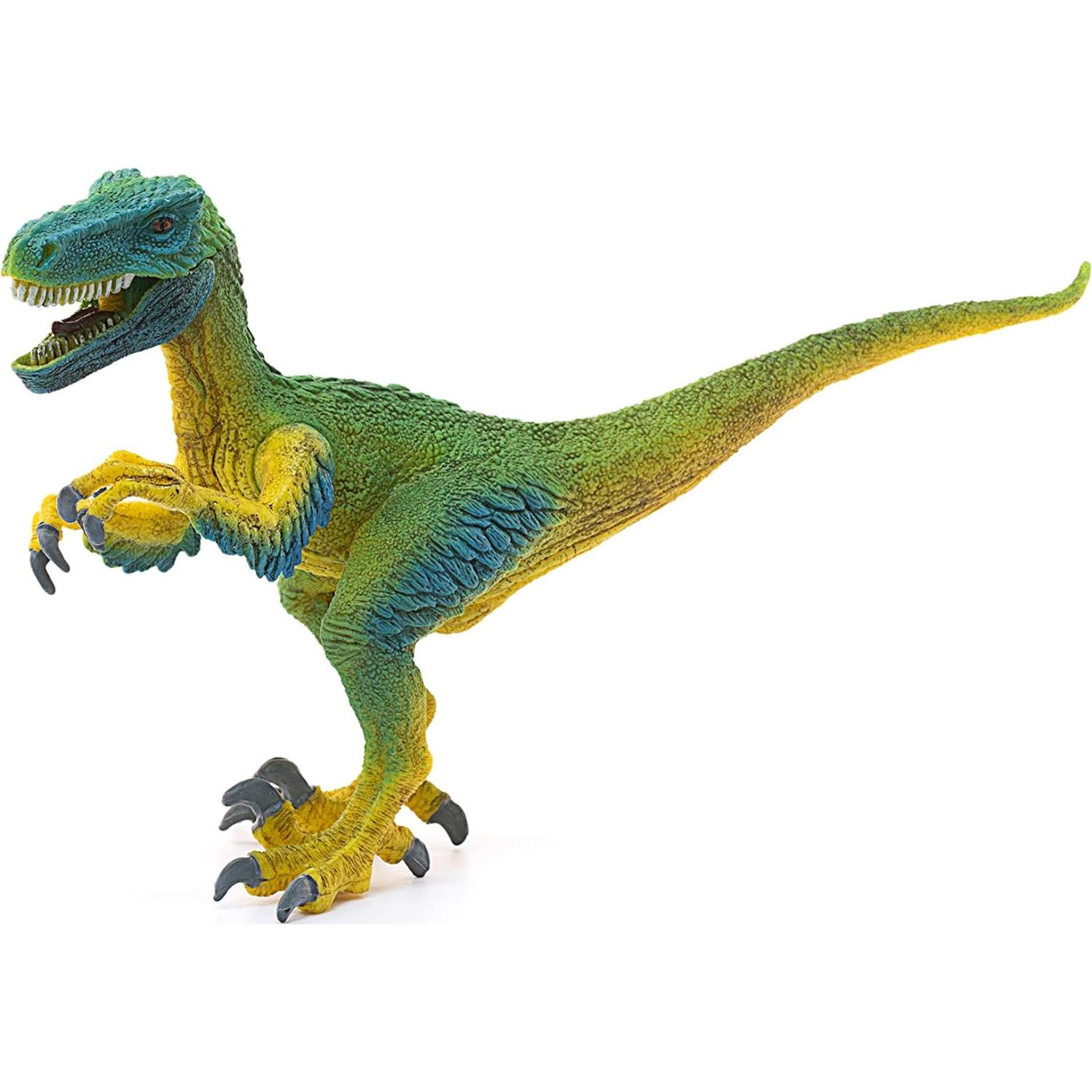 Figura Velociraptor Schleich 18cm con Mandíbula Móvil