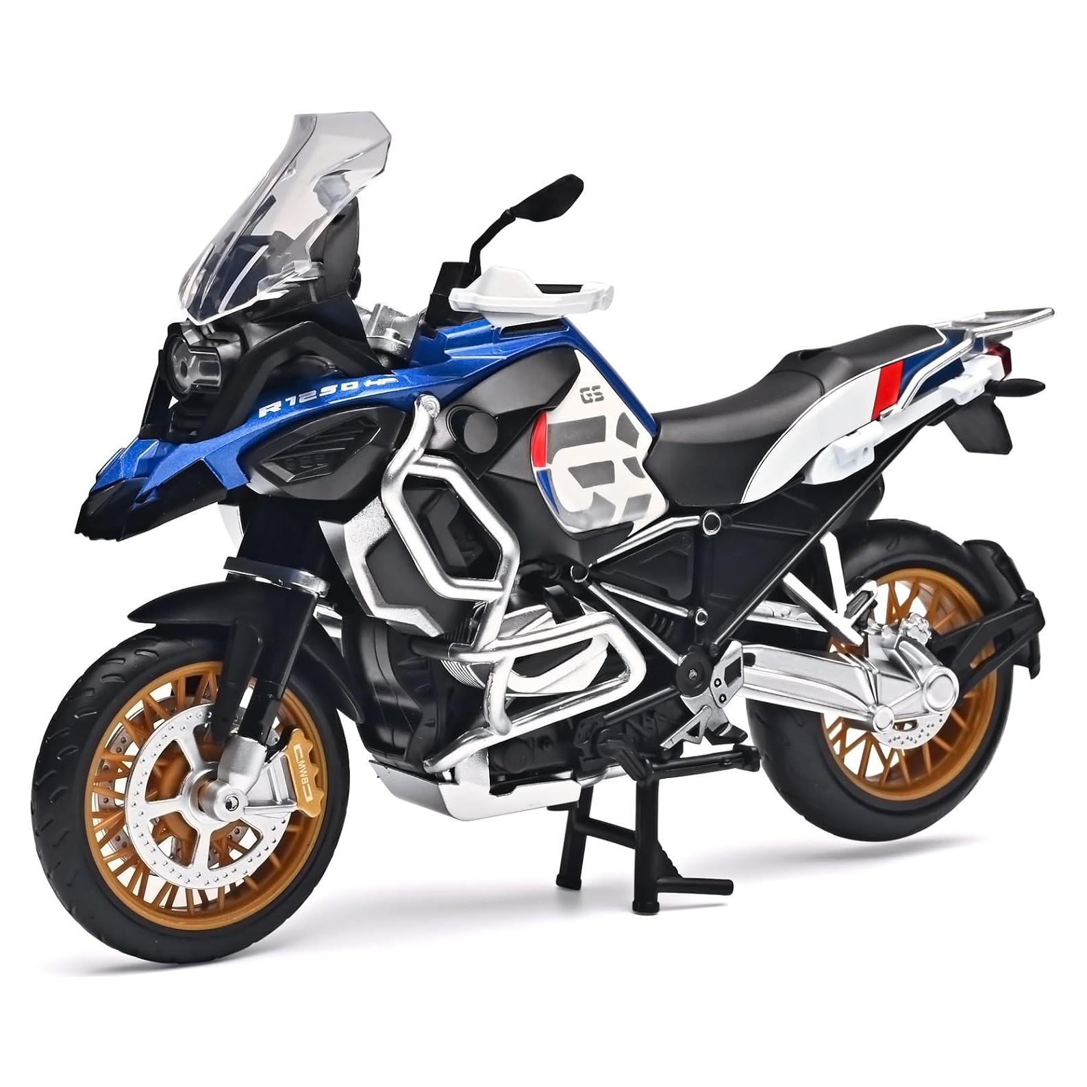 Motocicleta Diecast RZAPE 1:12 Azul para Niños 3-5 Años