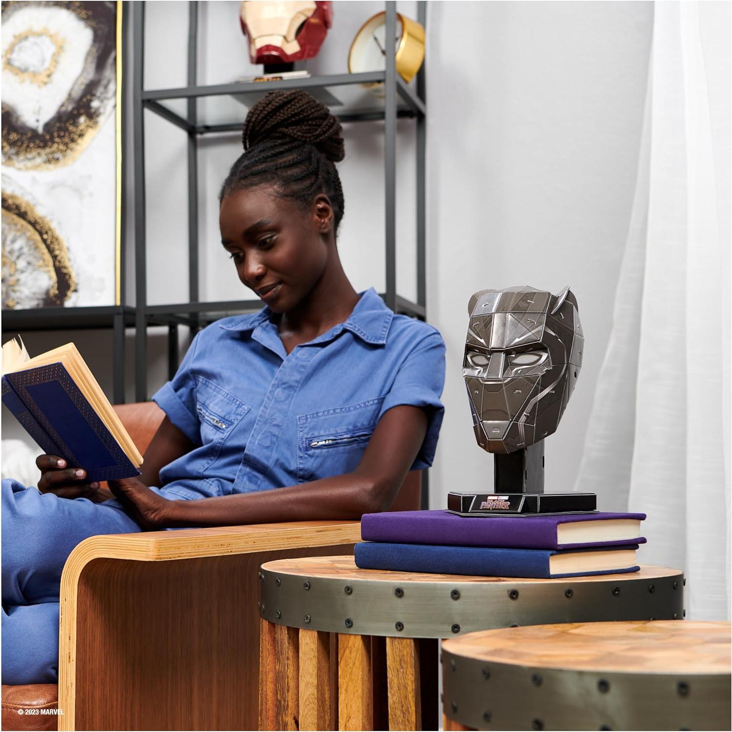 Rompecabezas 3D Black Panther Spin Master 82 Pcs Decoración