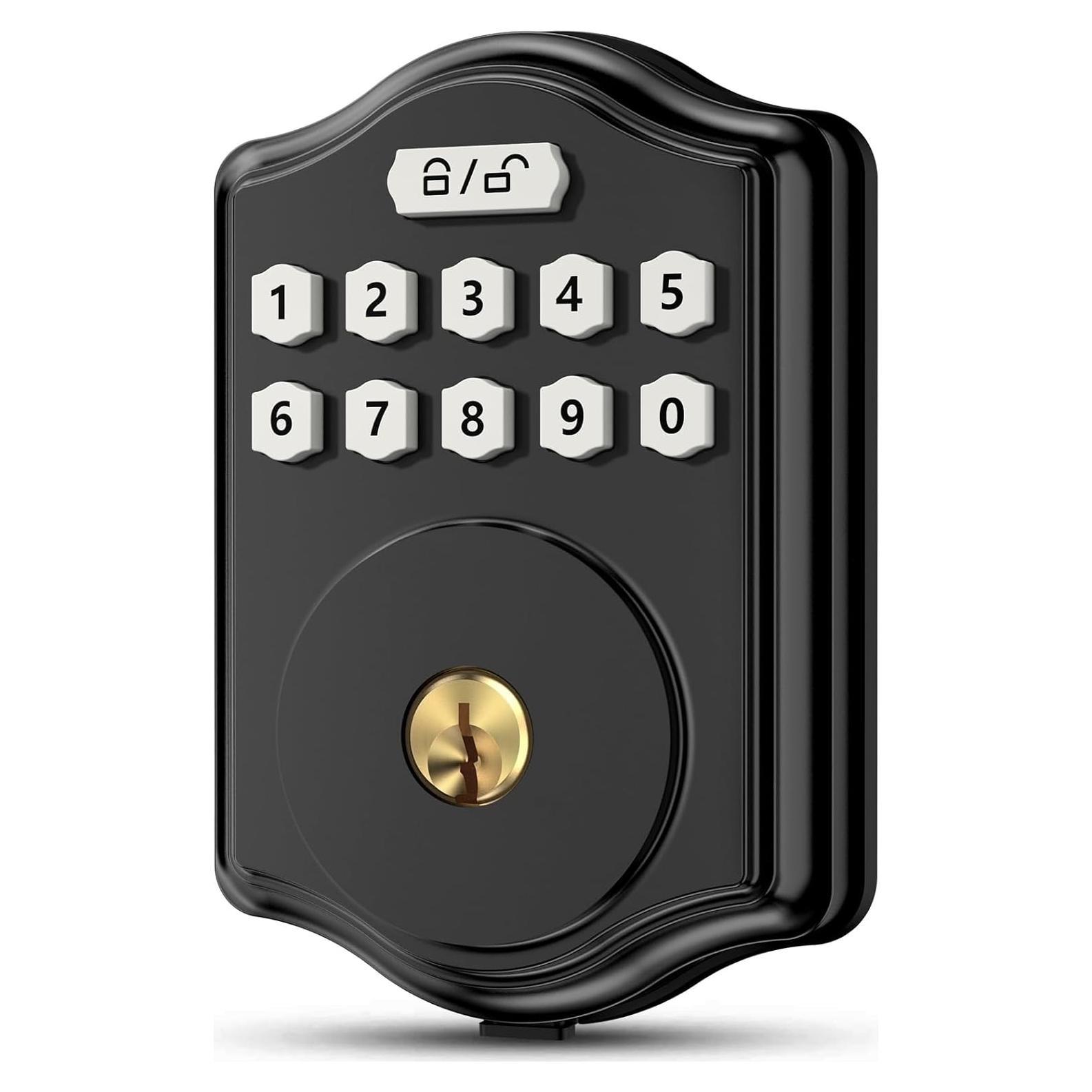 Cerradura Electrónica Sin Llave 52HZ G10 Negra con Código